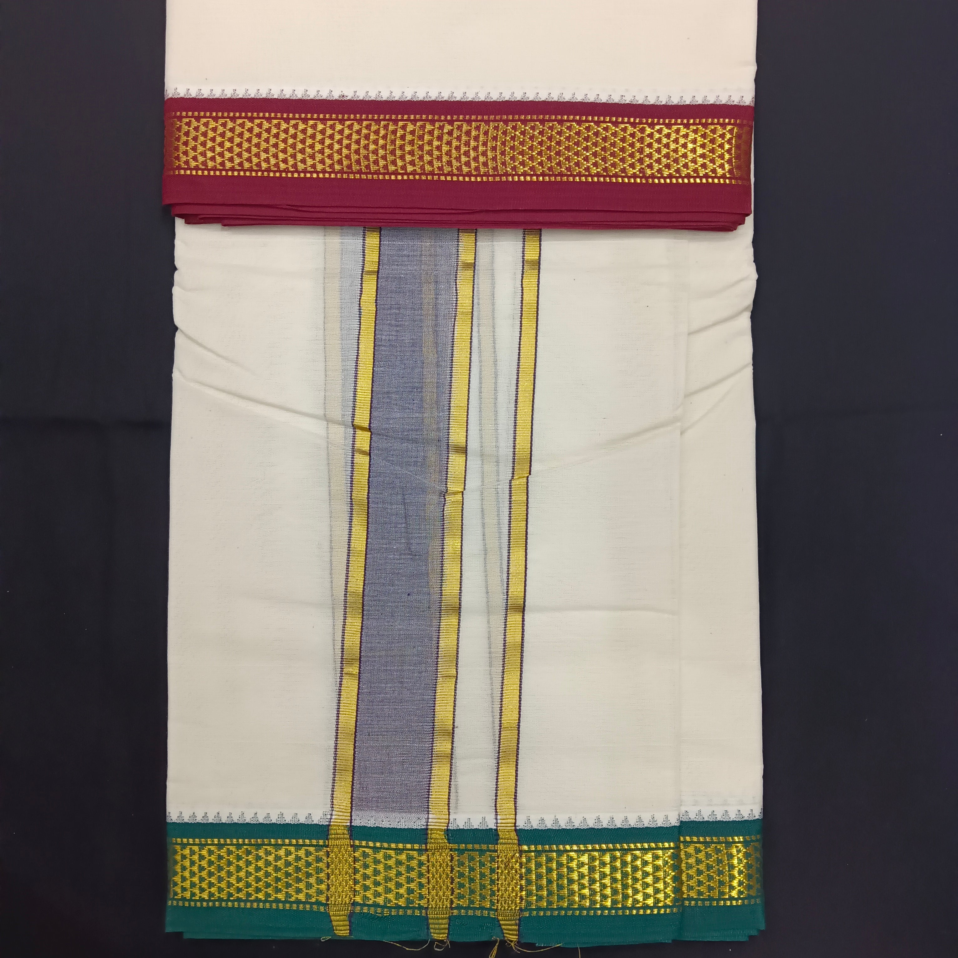 Pure cotton Muhurtham dhoti 9*5 5maadampet
