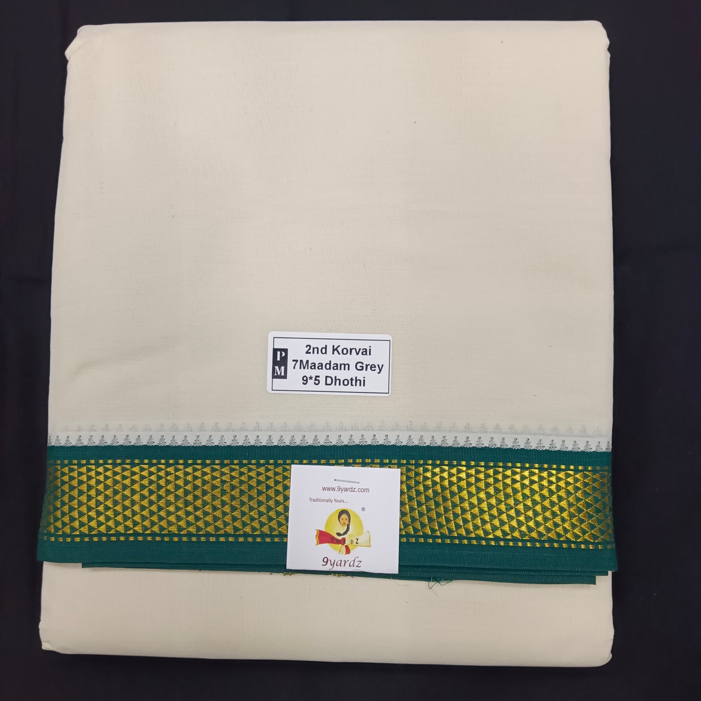 Pure cotton Muhurtham dhoti 9*5 7maadampet