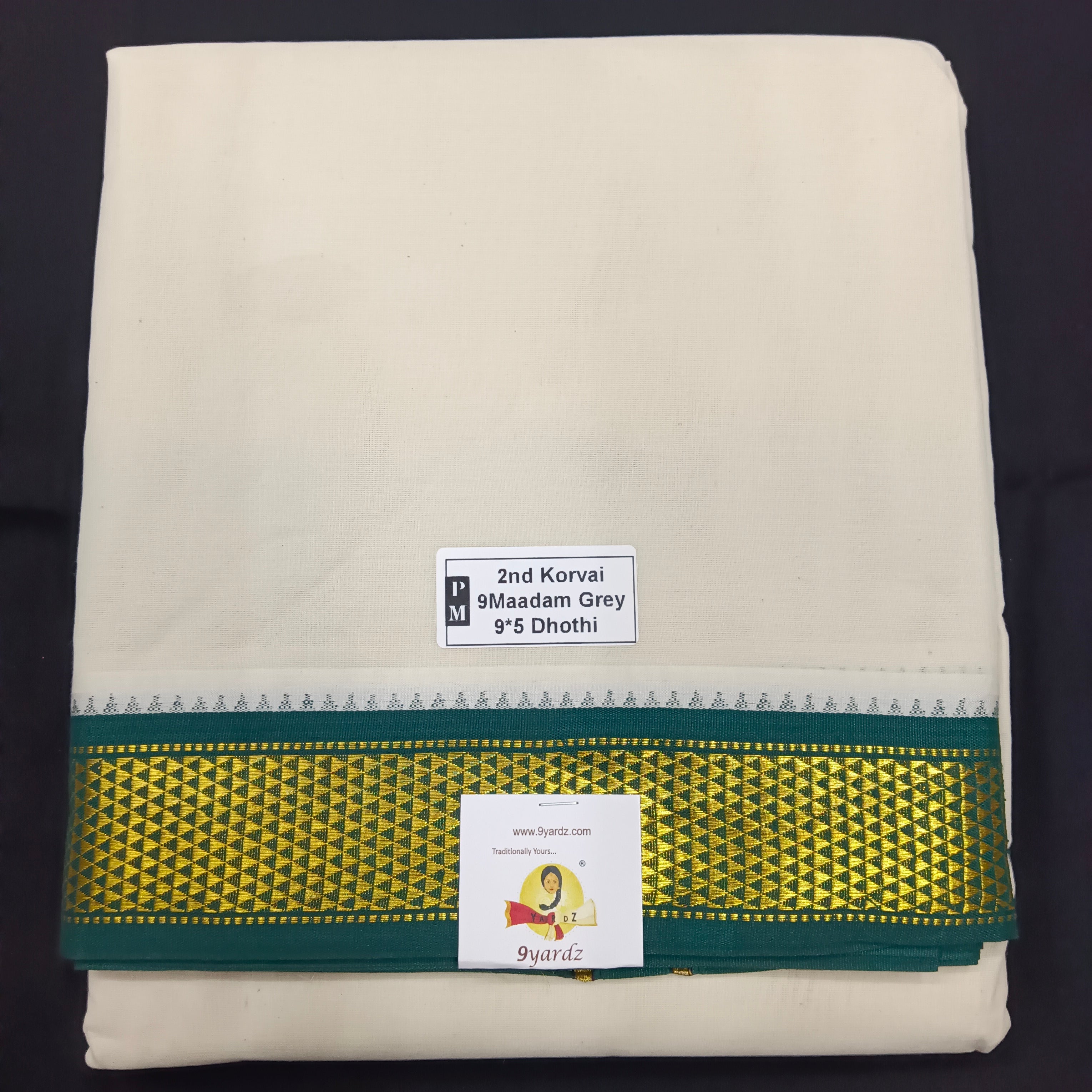 Pure cotton Muhurtham dhoti 9*5 9maadampet