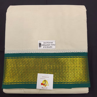 Pure cotton Muhurtham dhoti 9*5 16maadampet