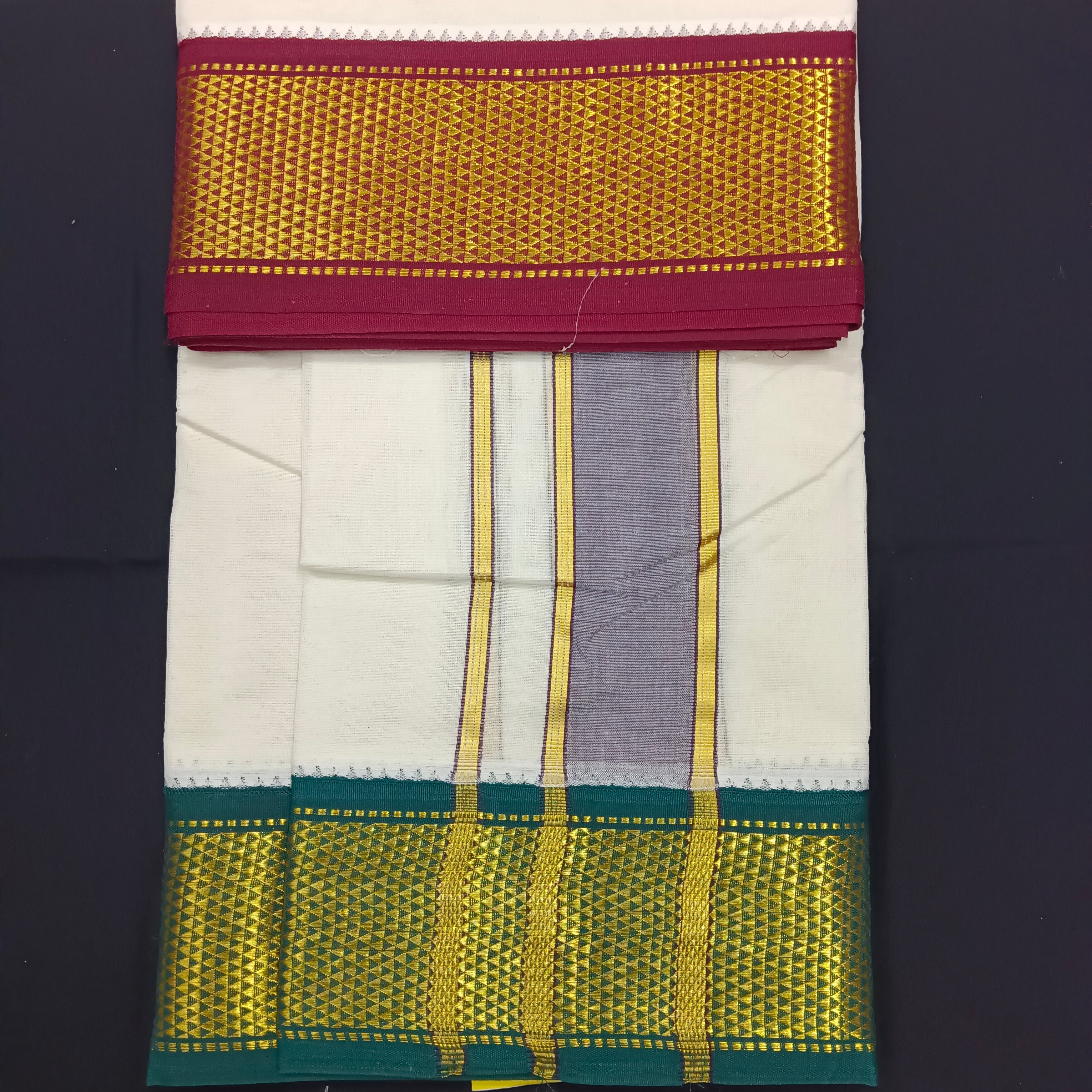 Pure cotton Muhurtham dhoti 9*5 16maadampet