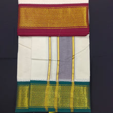 Load image into Gallery viewer, Pure cotton Muhurtham dhoti 9*5 16maadampet