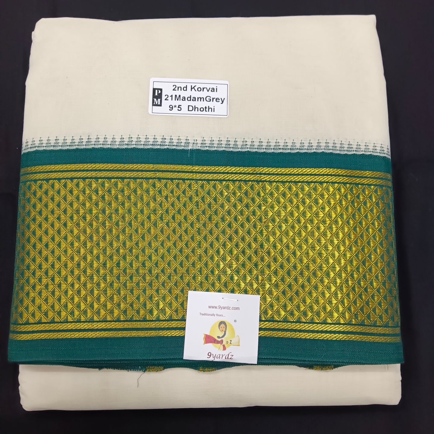 Pure cotton Muhurtham dhoti 9*5 21maadampet