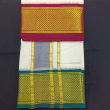 Load image into Gallery viewer, Pure cotton Muhurtham dhoti 9*5 21maadampet