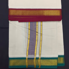 Load image into Gallery viewer, Pure cotton Muhurtham dhoti 9*5 5mayilKann