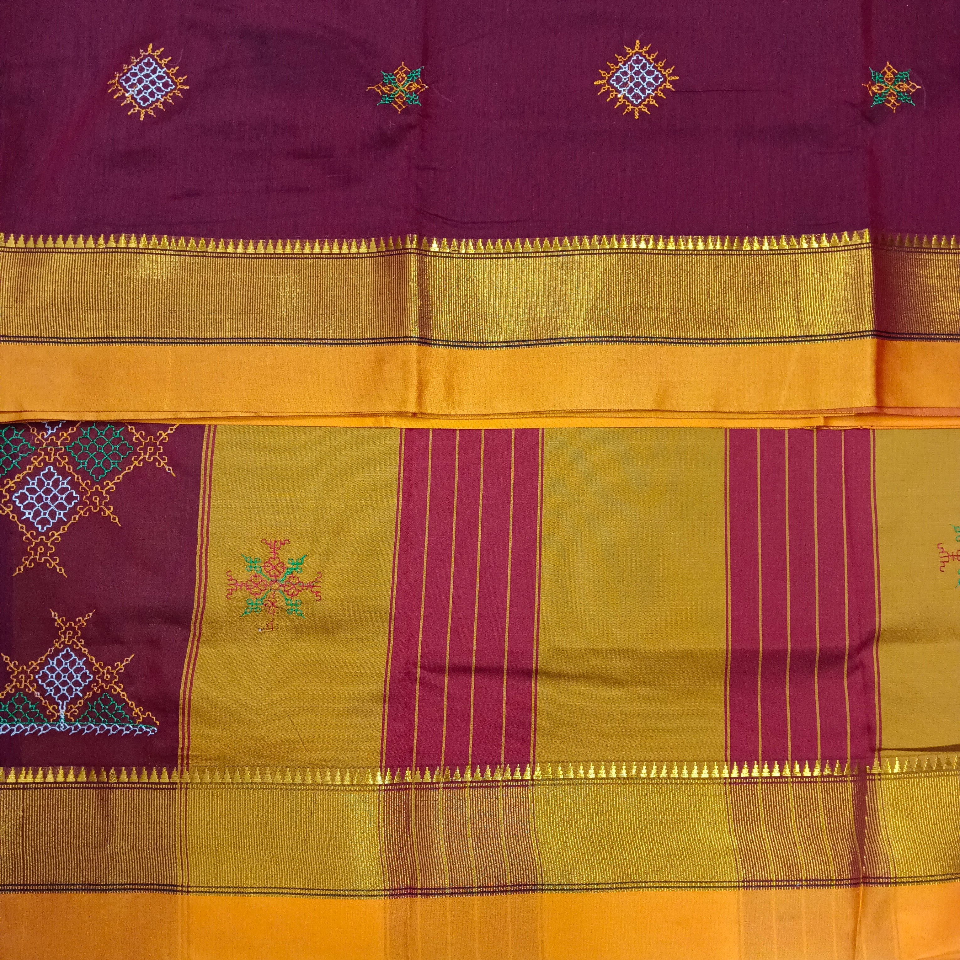 Ikkal kasuthi work sarees 6yardz