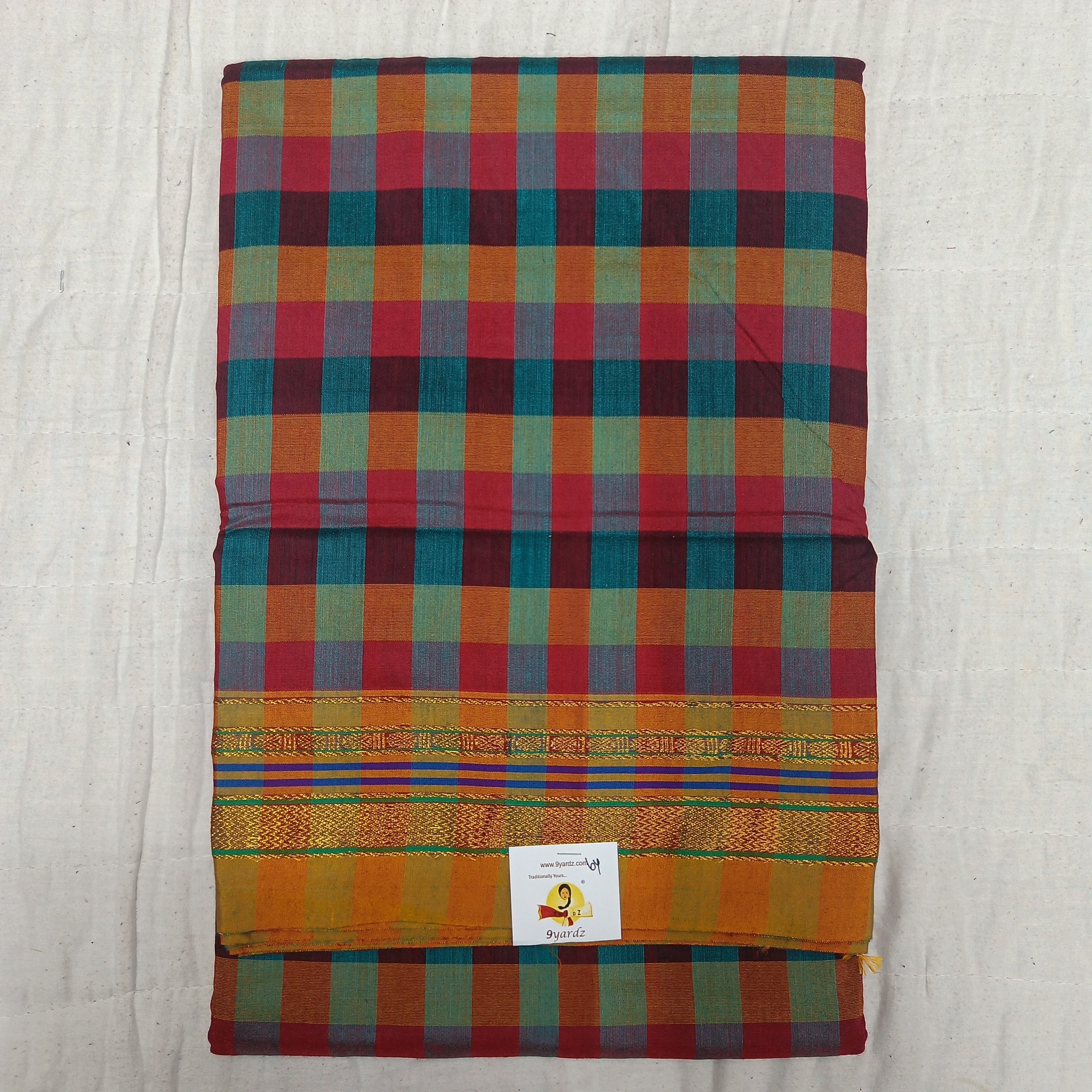 Ikkal checked sarees