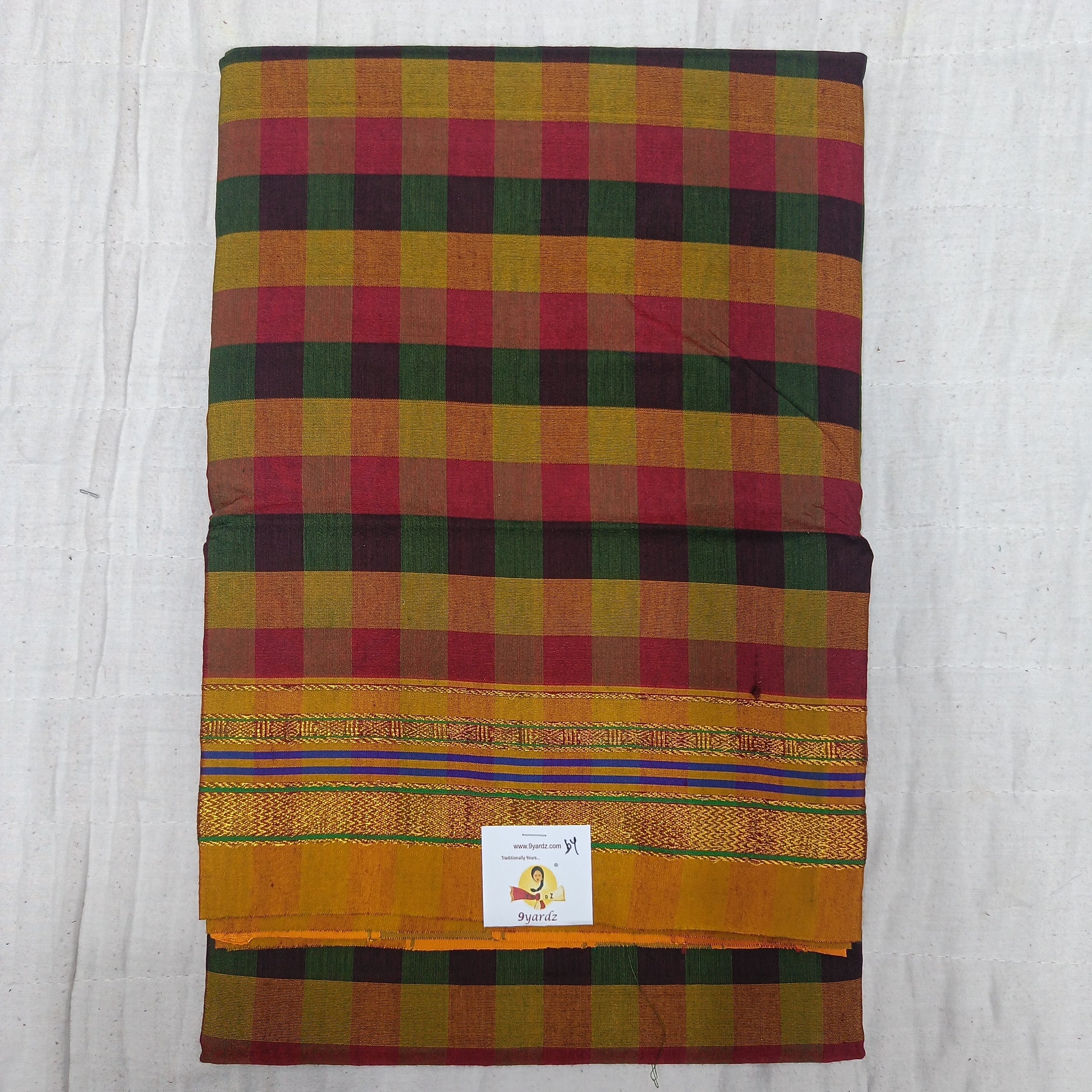 Ikkal checked sarees