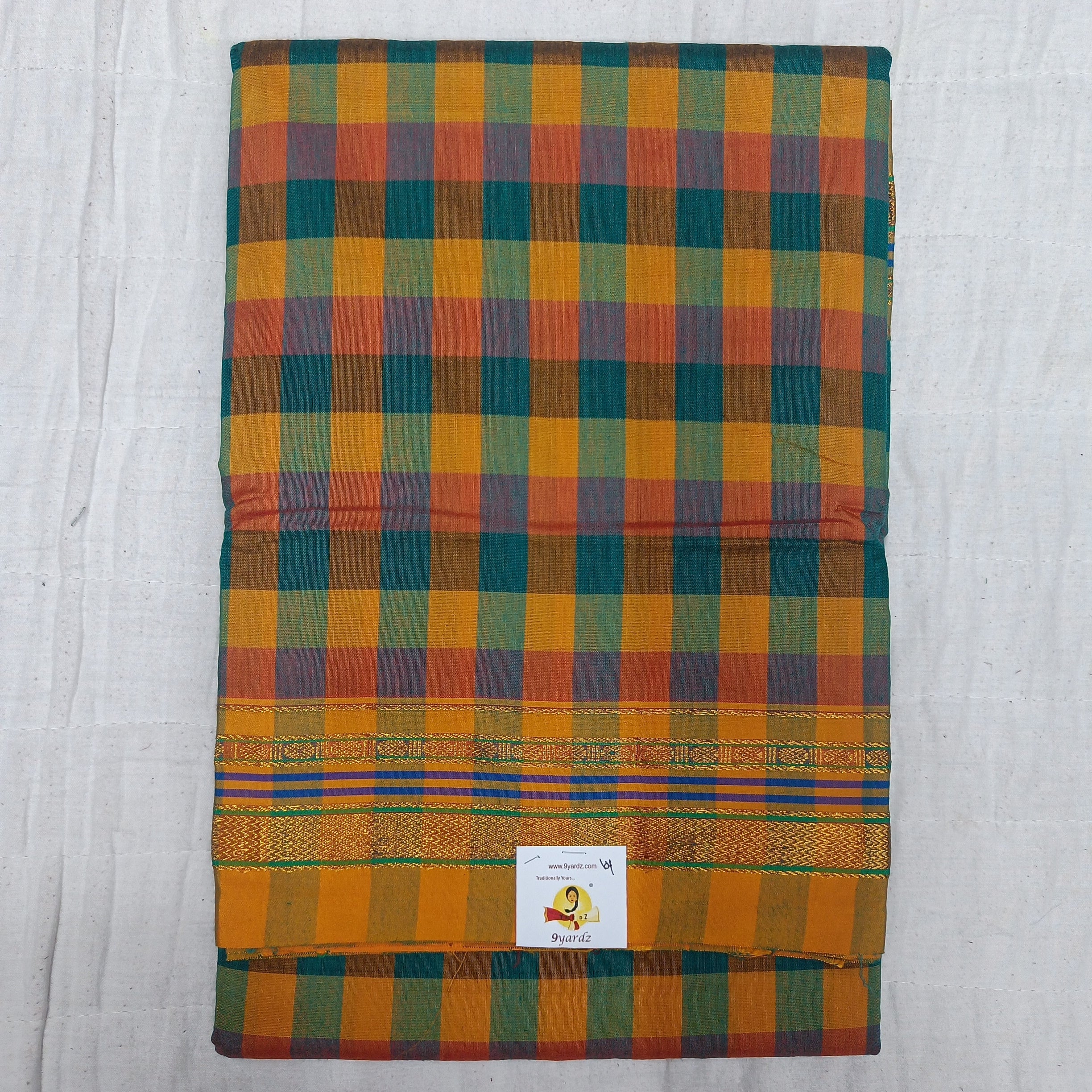 Ikkal checked sarees