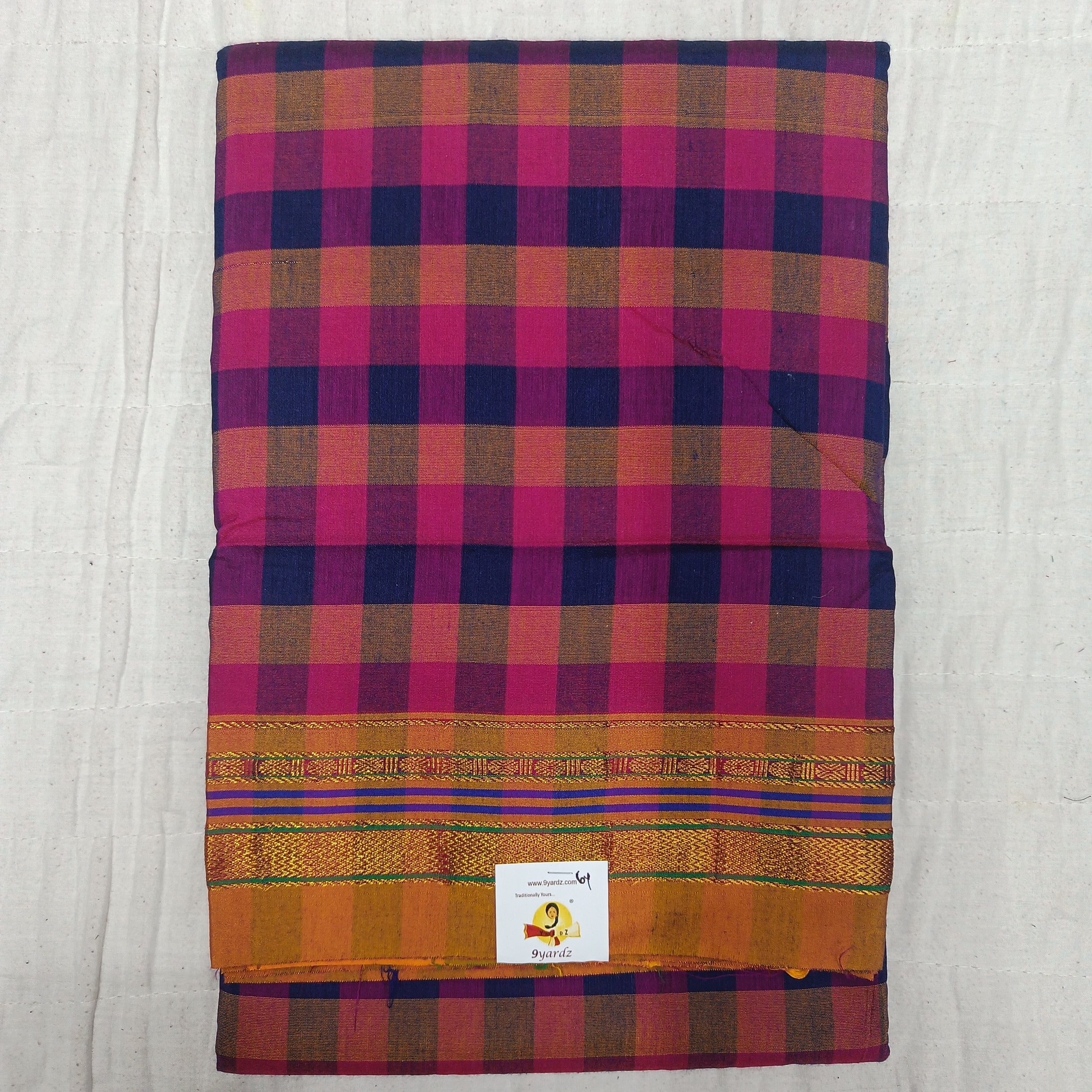 Ikkal checked sarees