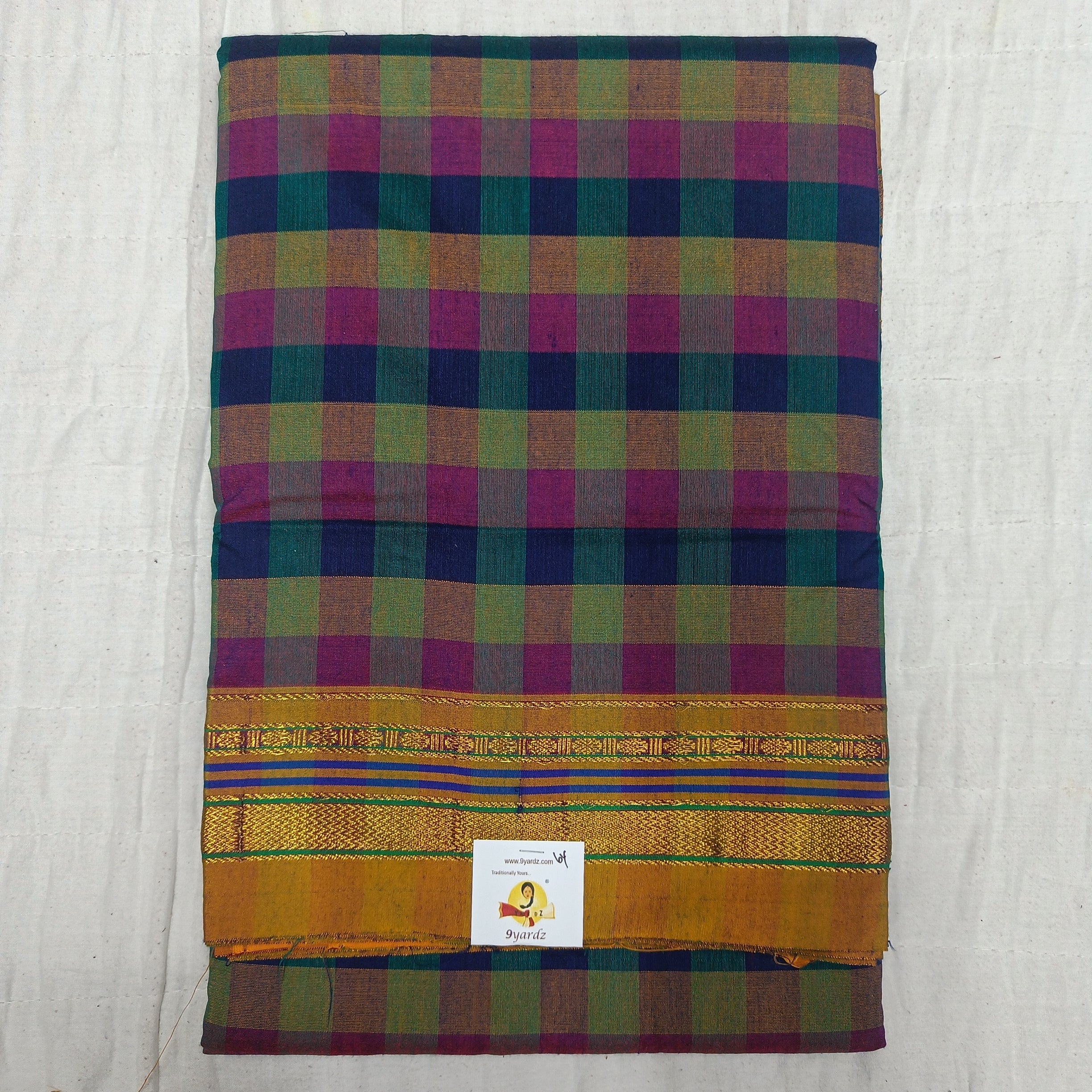 Ikkal checked sarees