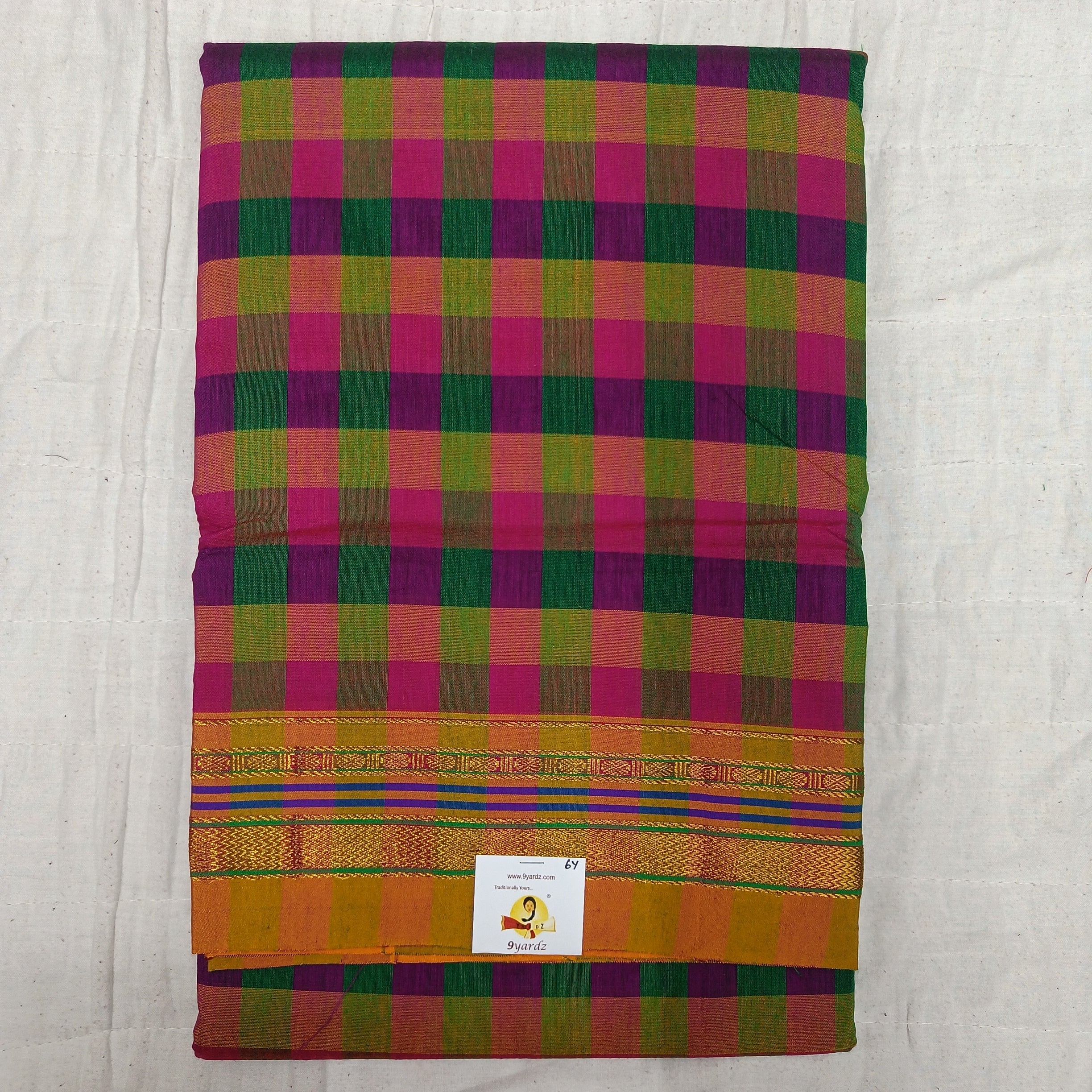 Ikkal checked sarees