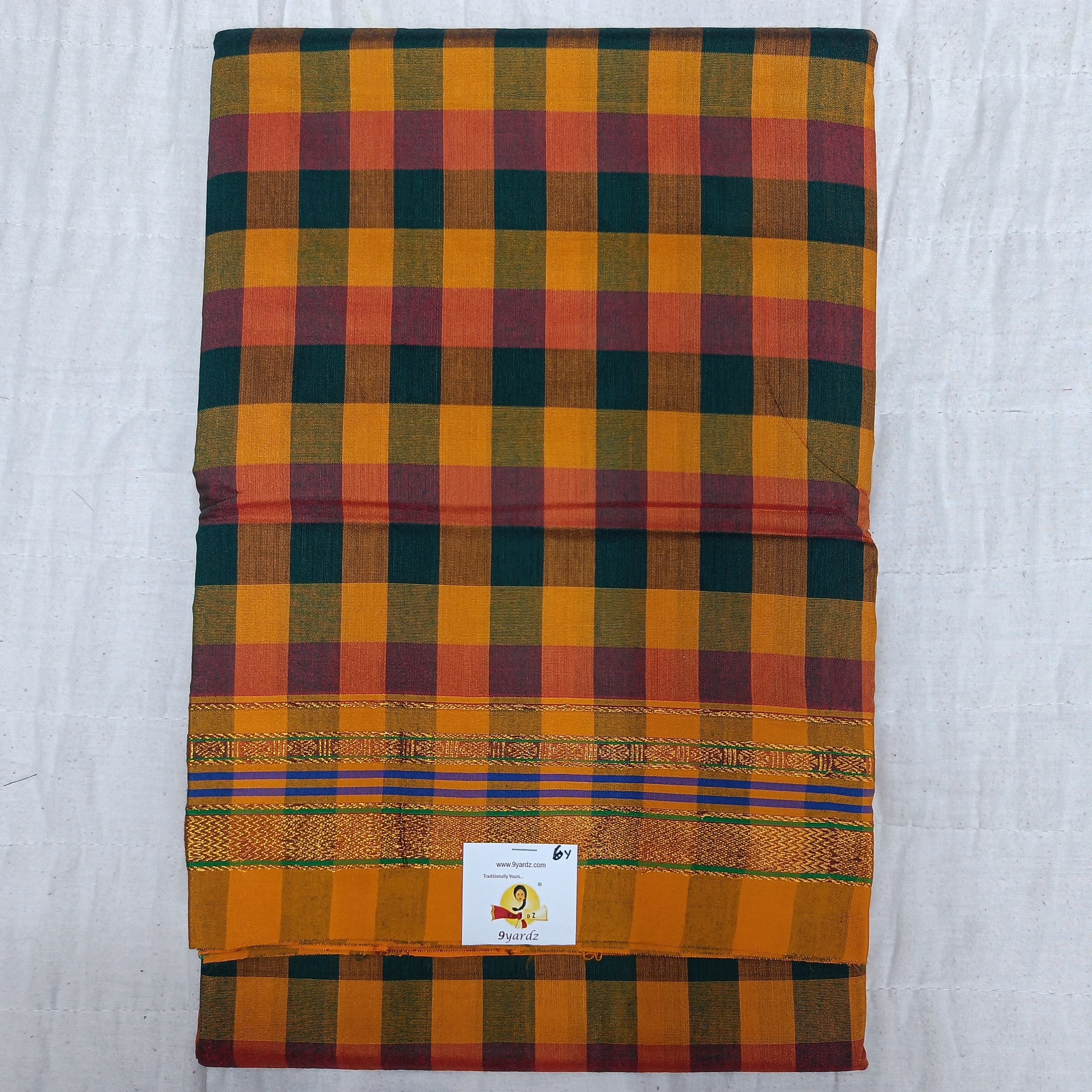 Ikkal checked sarees