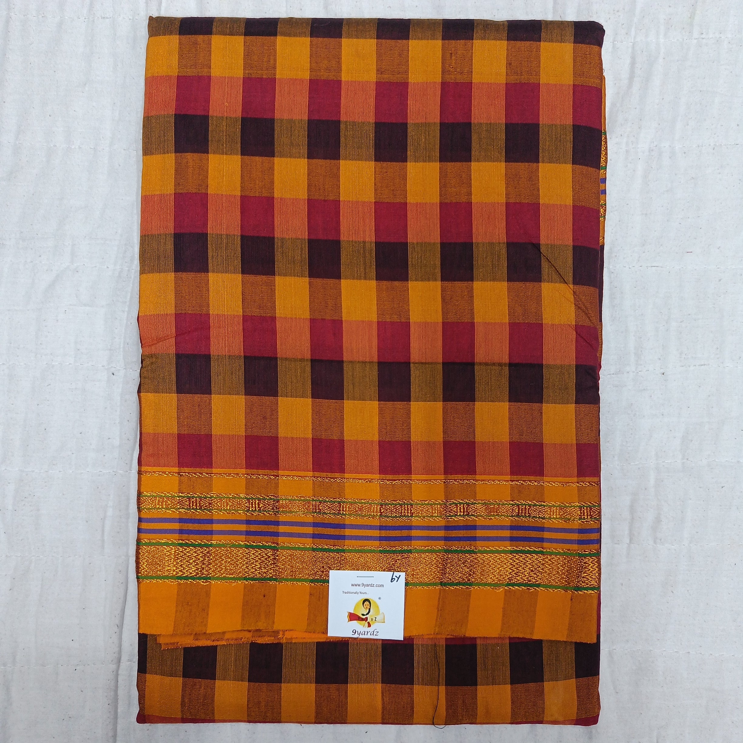 Ikkal checked sarees