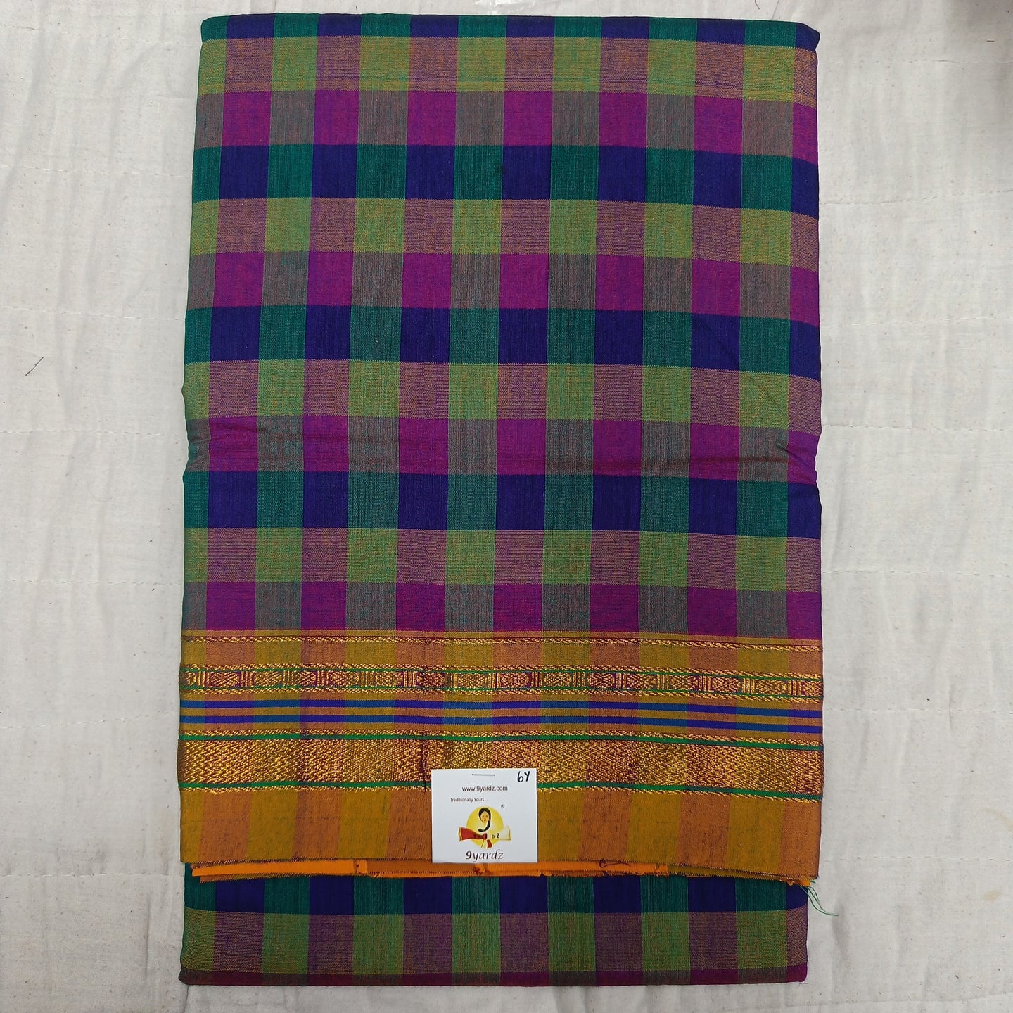 Ikkal checked sarees