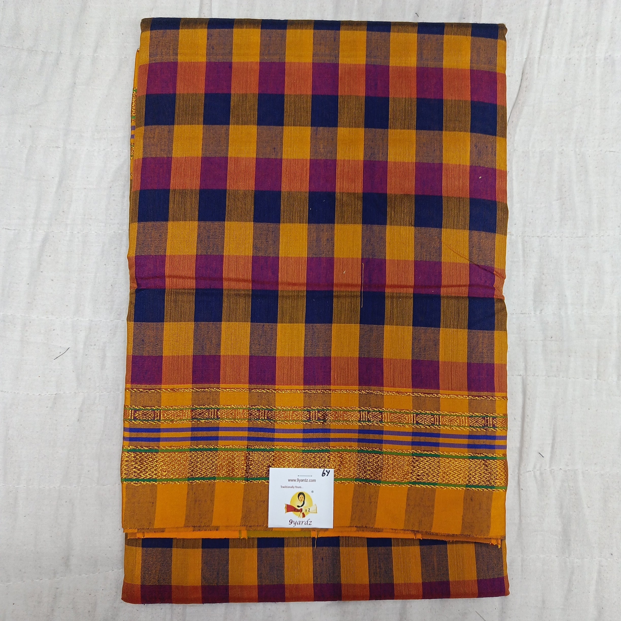 Ikkal checked sarees