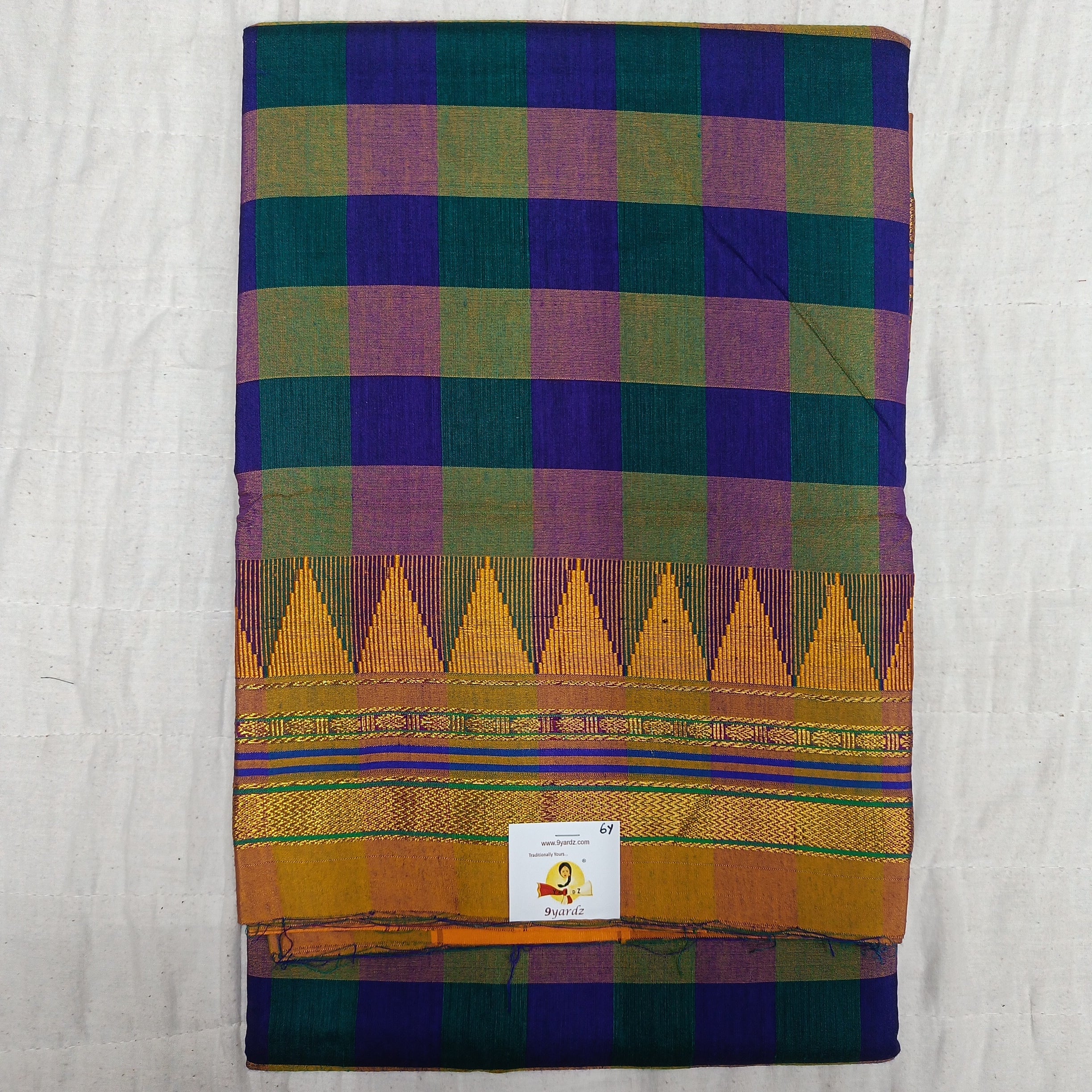 Ikkal checked sarees