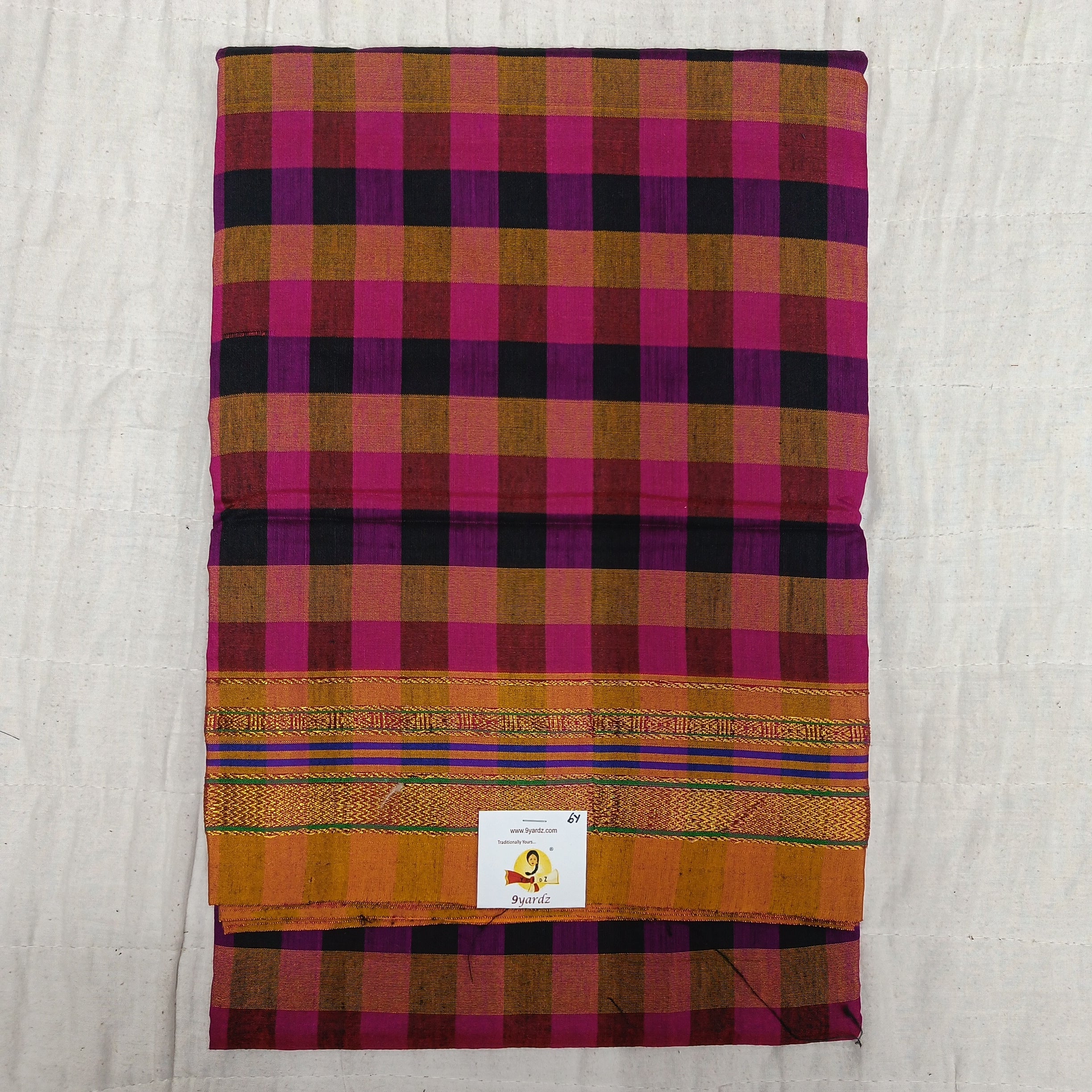 Ikkal checked sarees