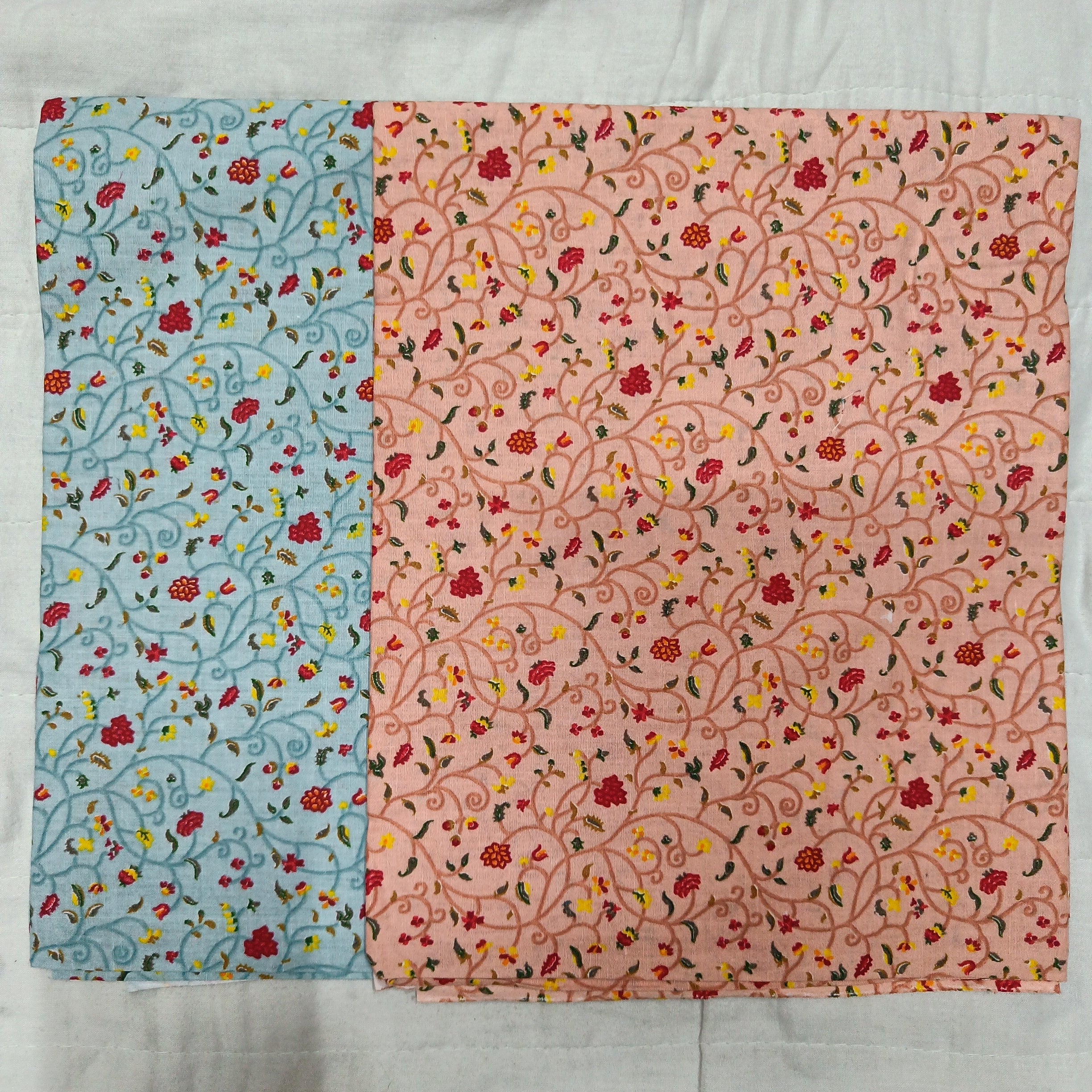 Printed cotton blouse bits