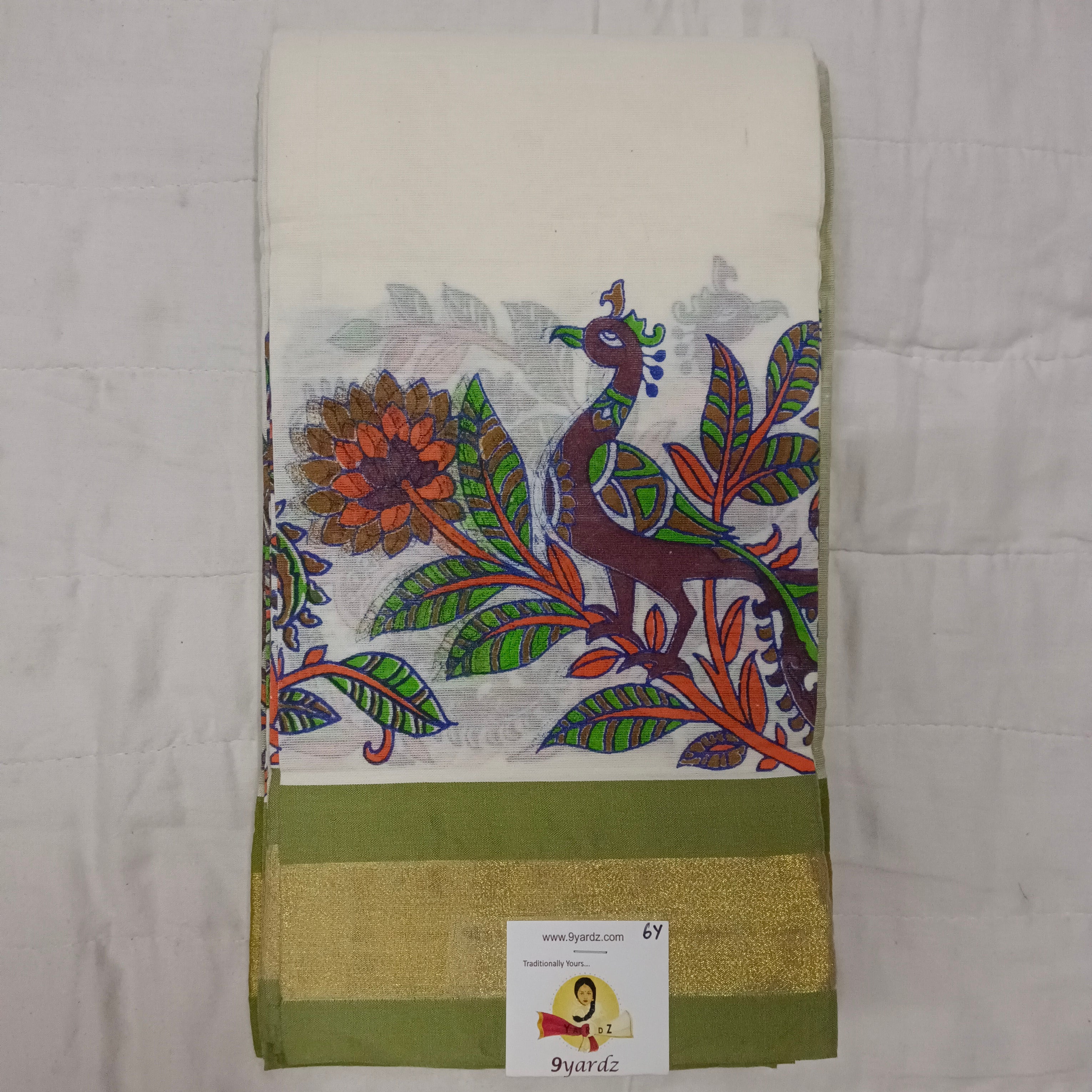Cotton printed saree