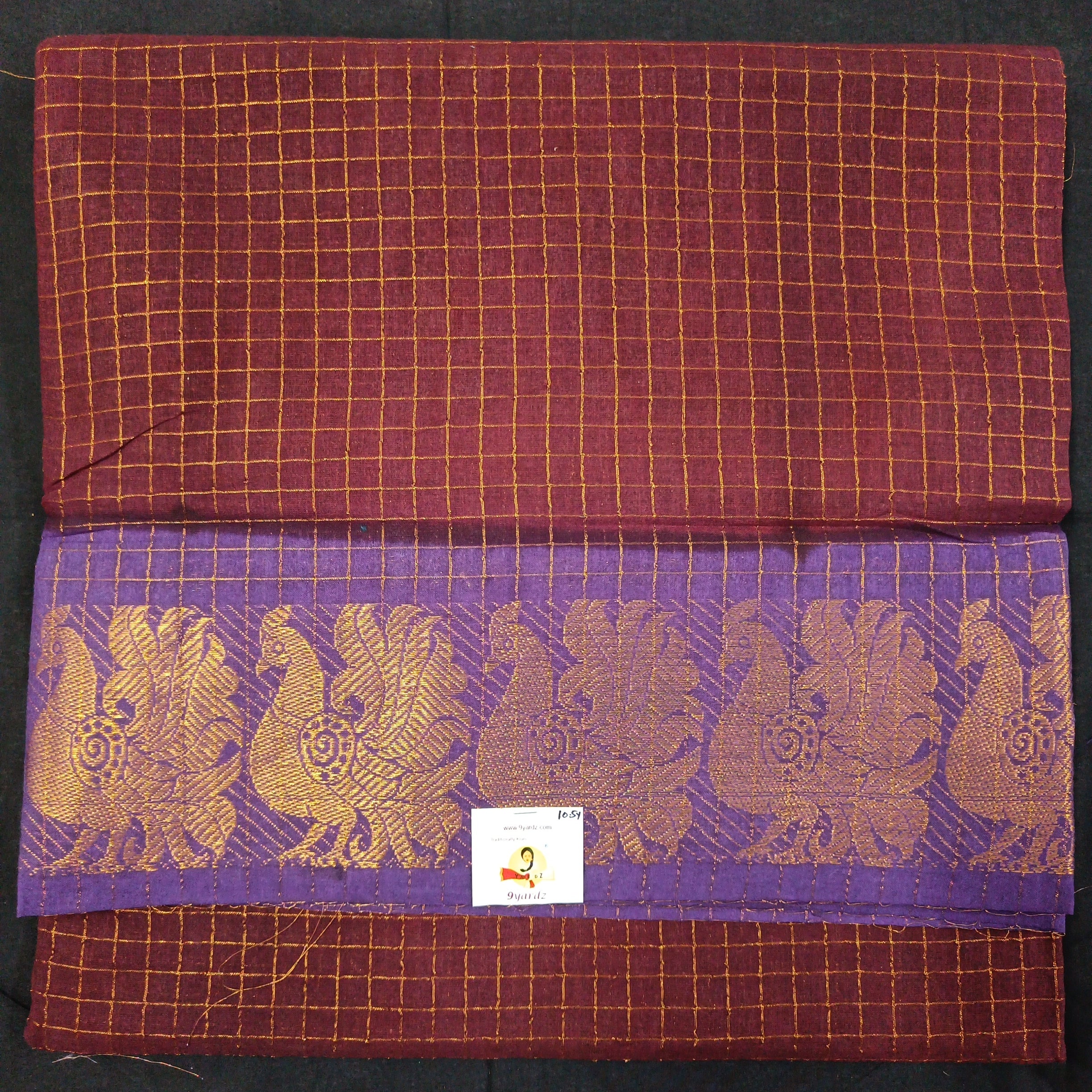 Sungudi zari checked 10.5 yards