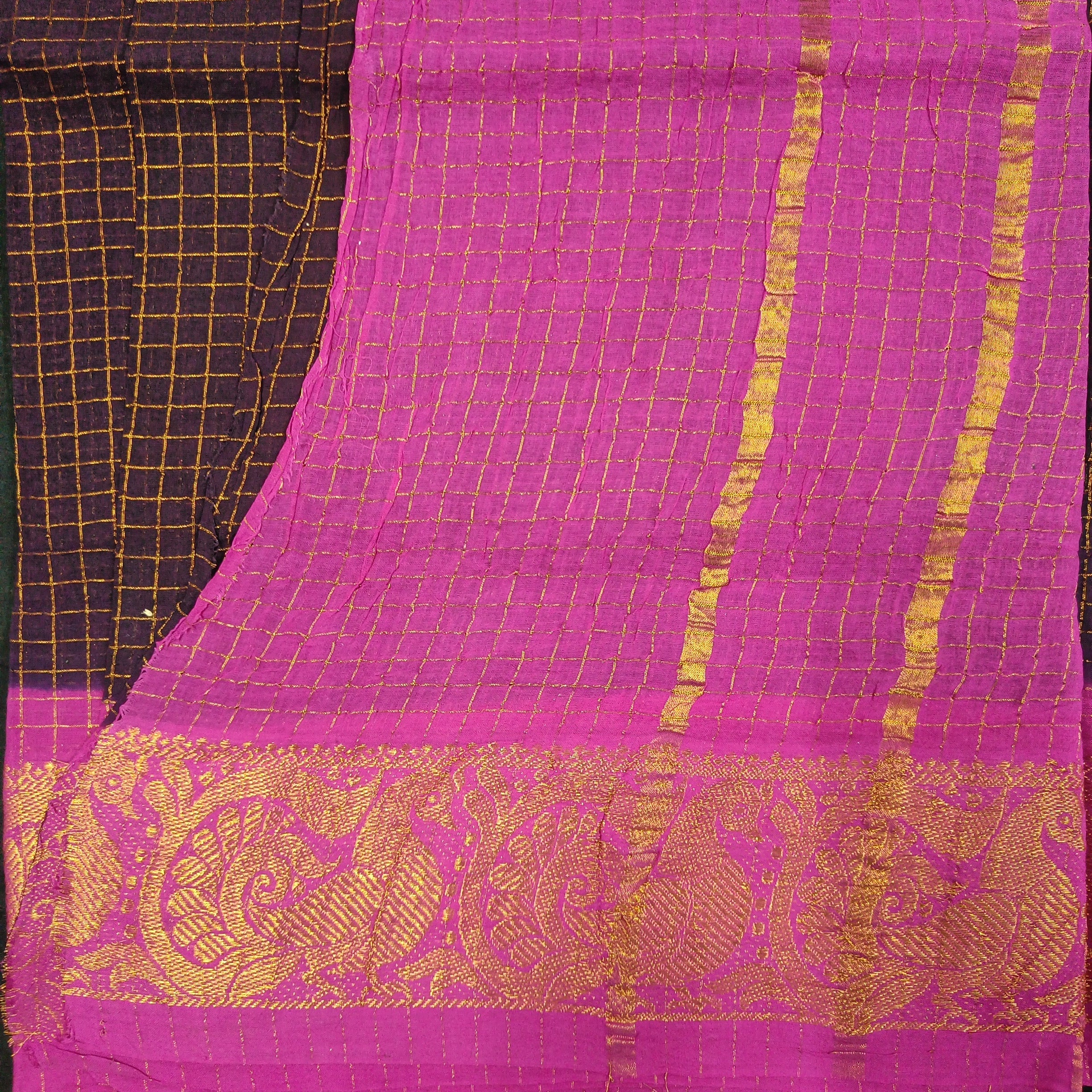 Sungudi zari checked 10.5 yards