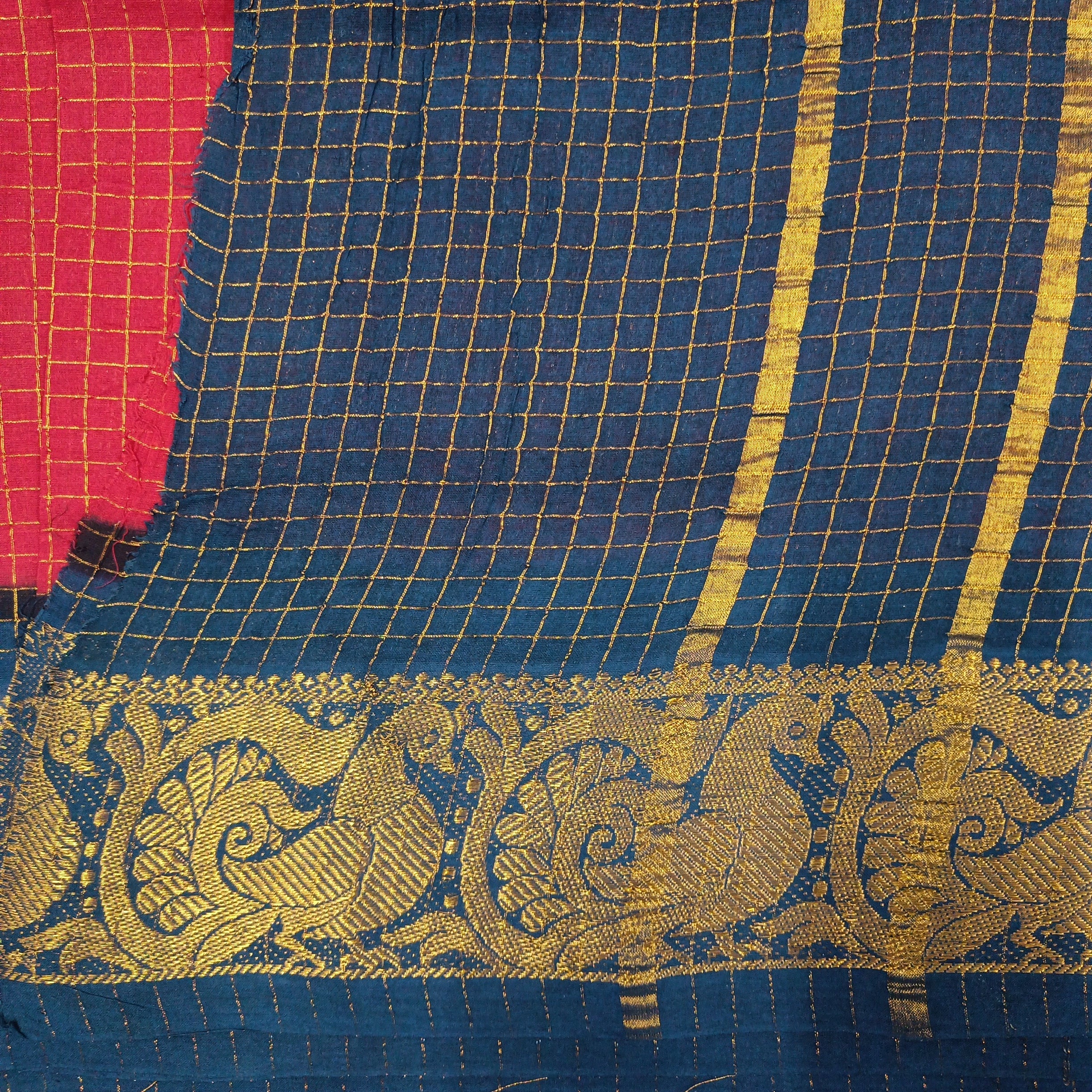 Sungudi zari checked 10.5 yards