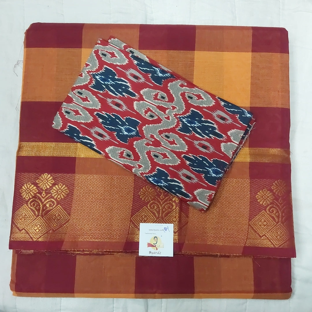 Arupukottai cotton 10 yards madisar
