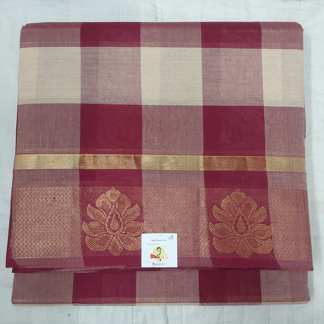 Arupukottai cotton 10 yards madisar