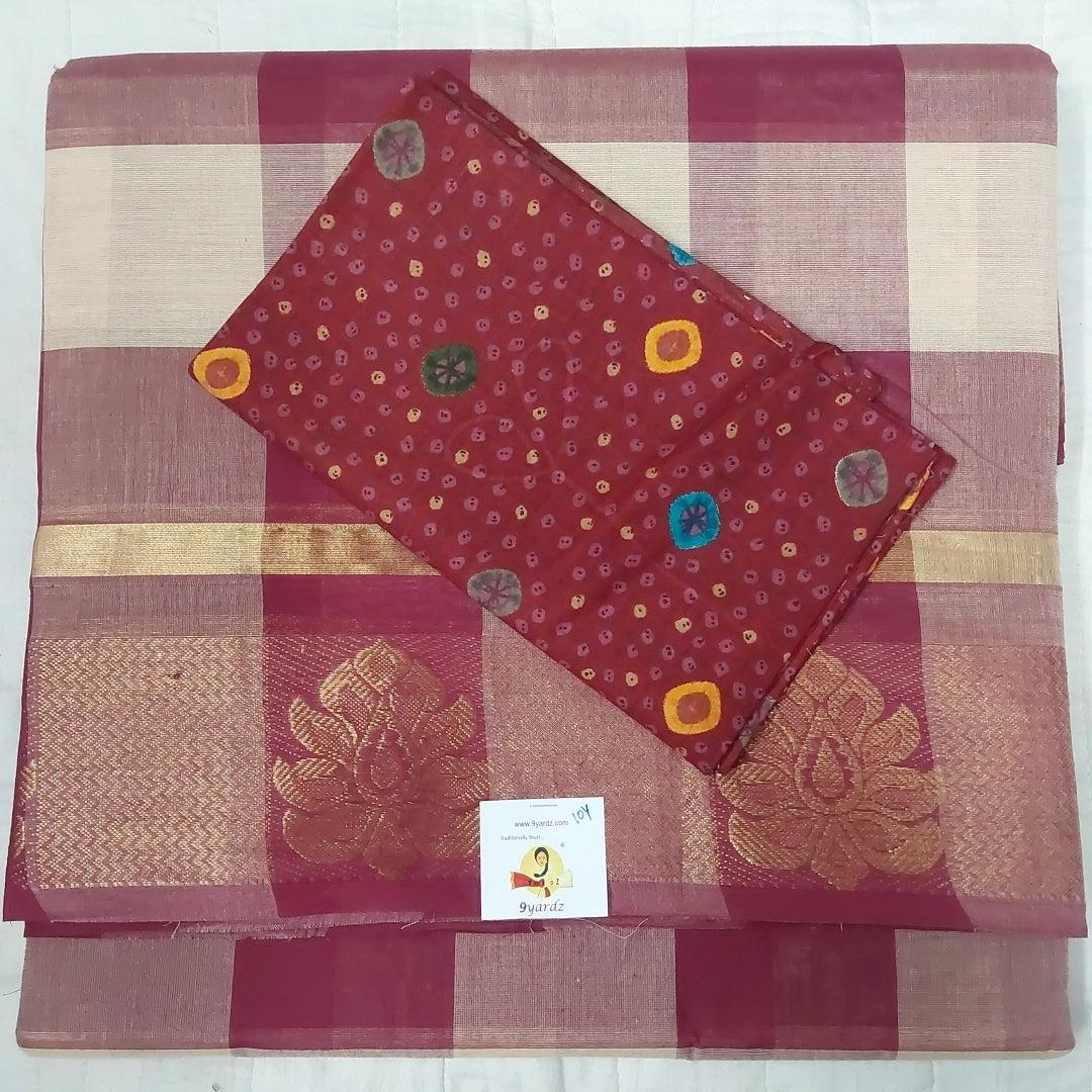 Arupukottai cotton 10 yards madisar