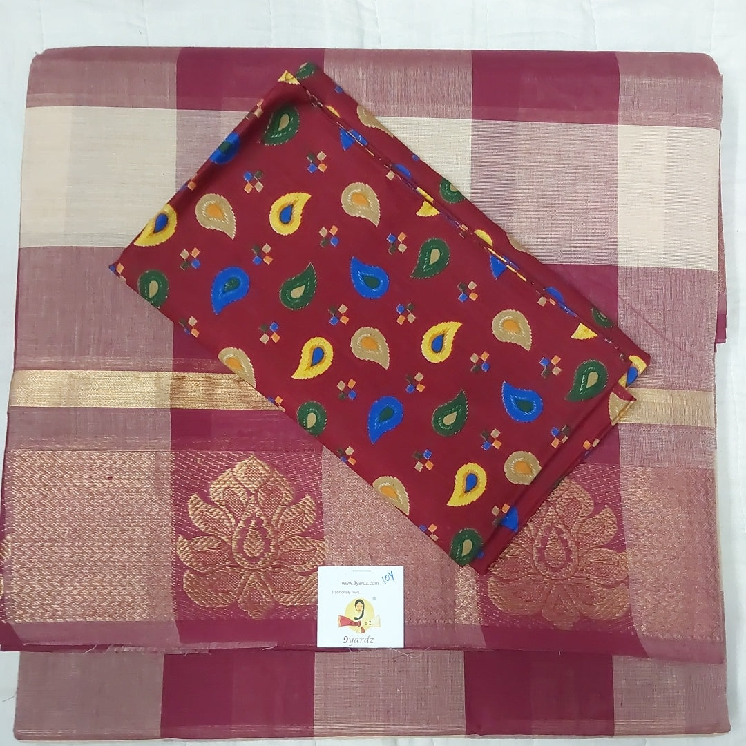 Arupukottai cotton 10 yards madisar