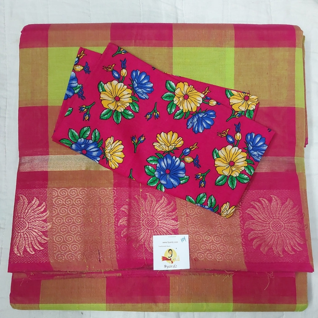 Arupukottai cotton 10 yards madisar