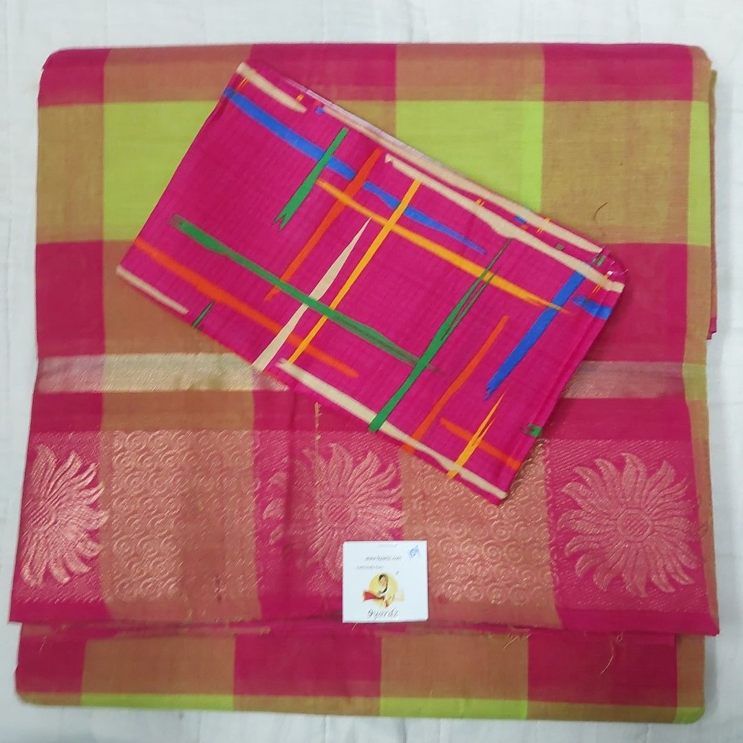 Arupukottai cotton 10 yards madisar