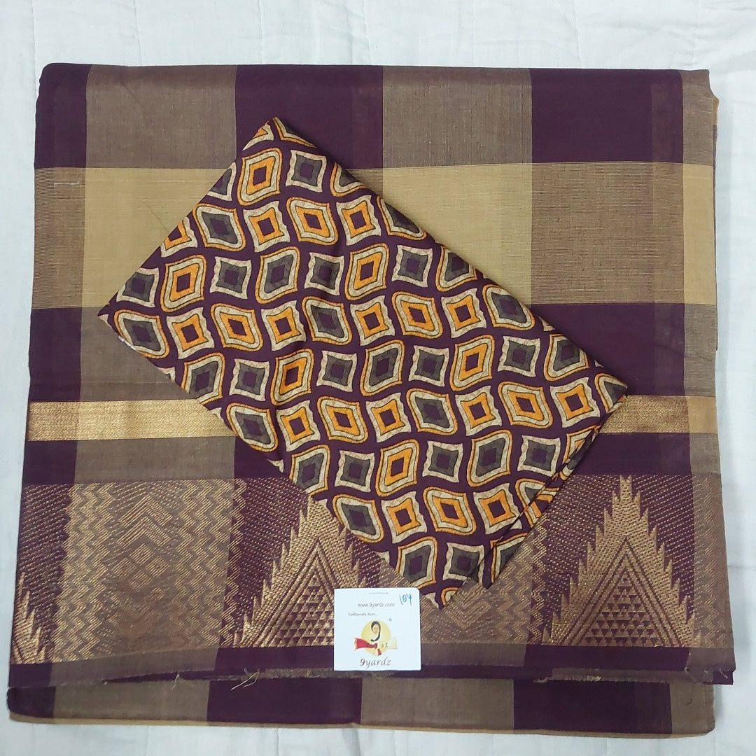 Arupukottai cotton 10 yards madisar