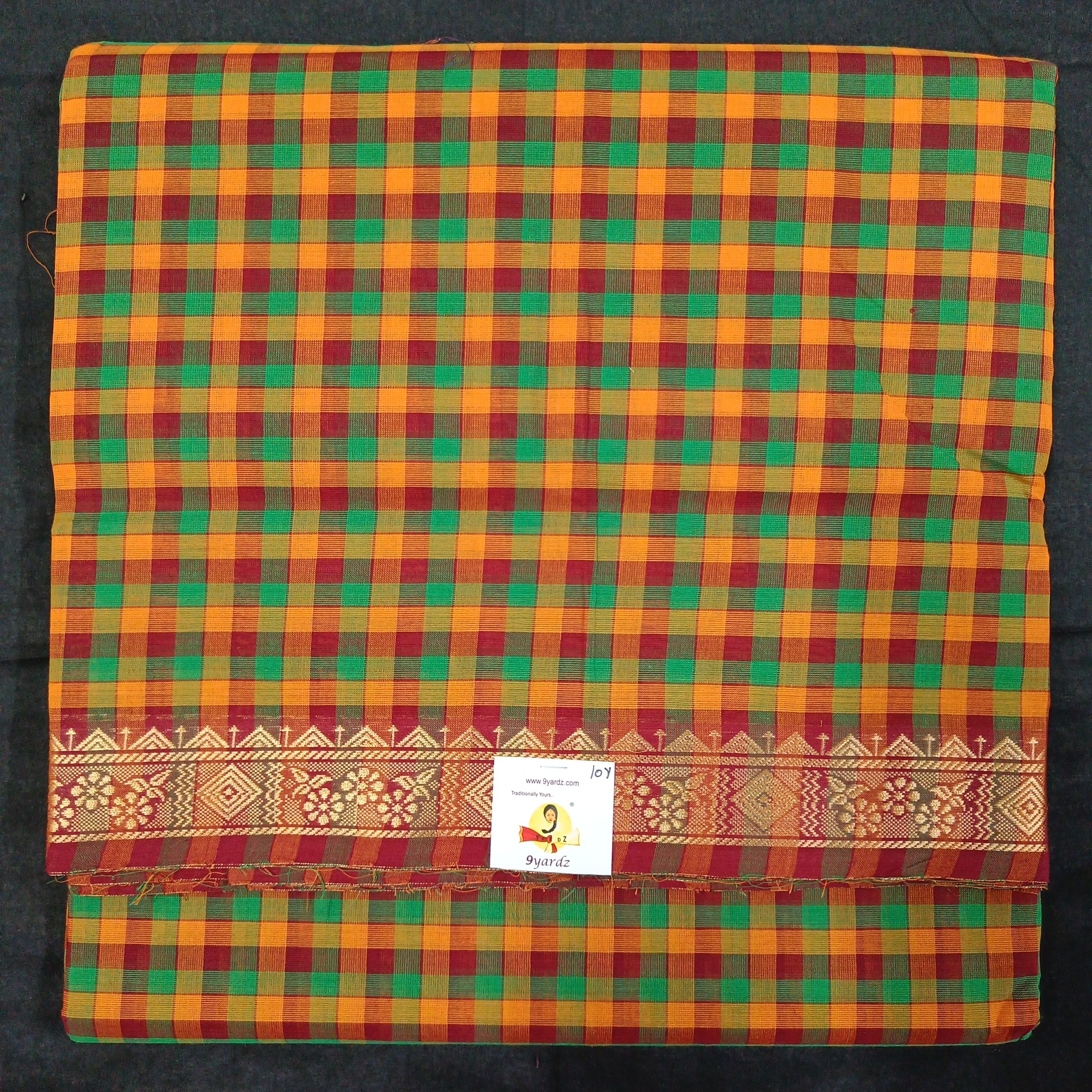 Arupukottai cotton 10 yards madisar