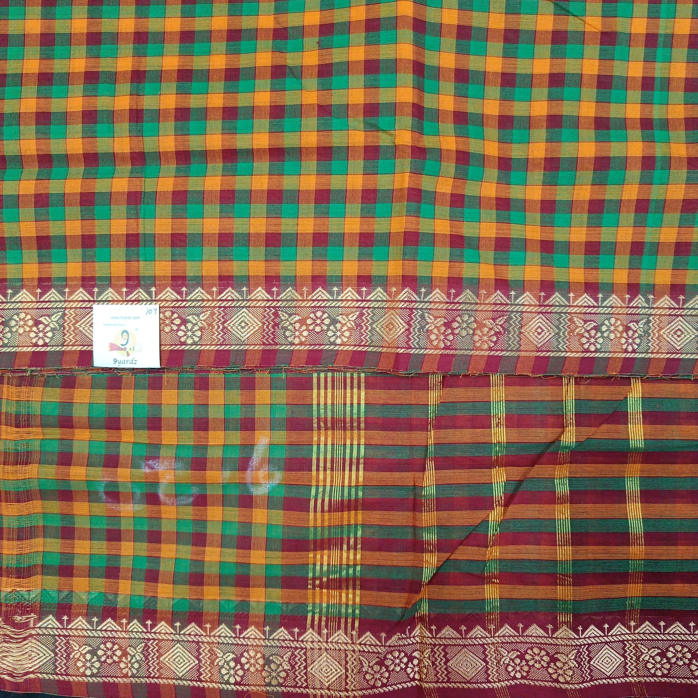Arupukottai cotton 10 yards madisar