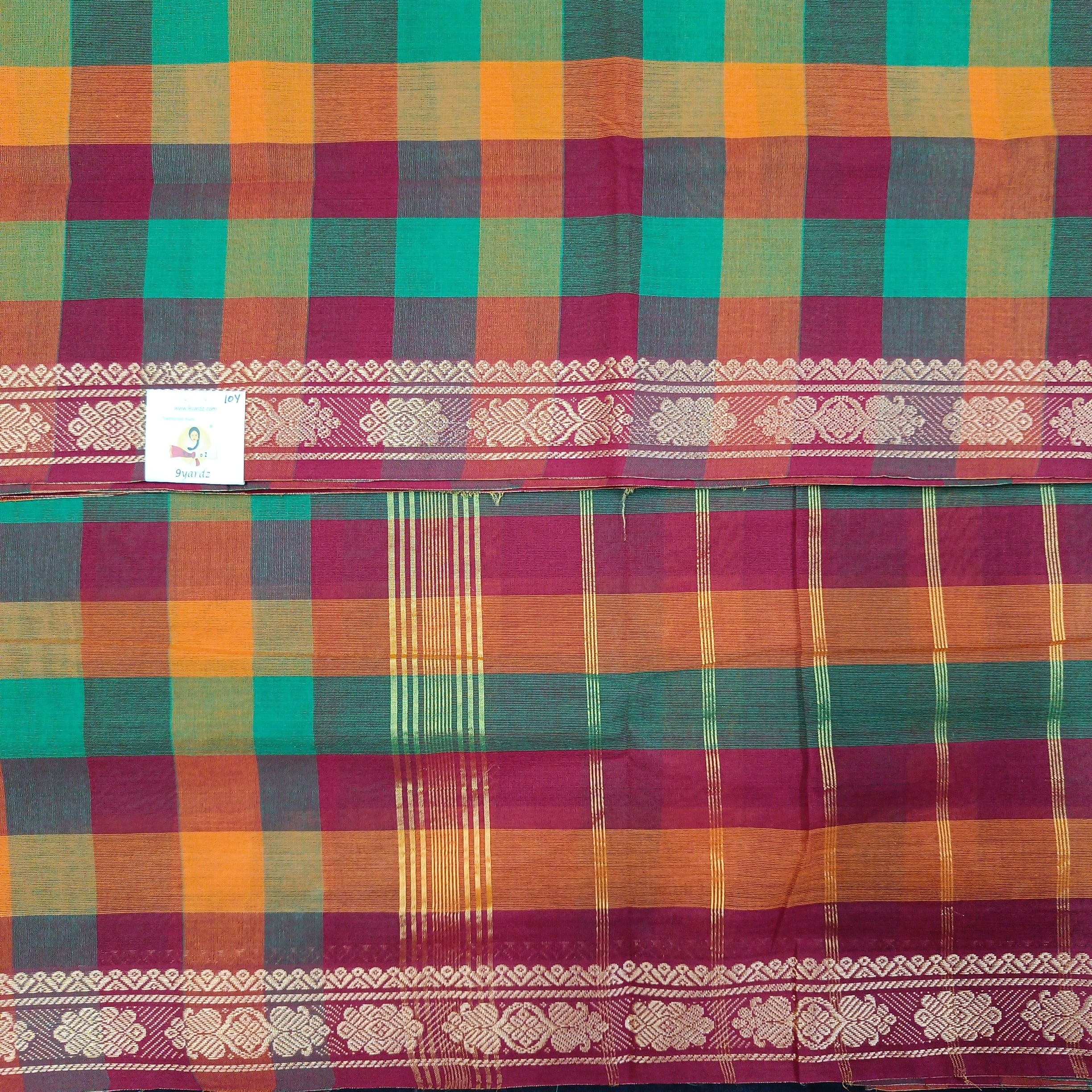 Arupukottai cotton 10 yards madisar
