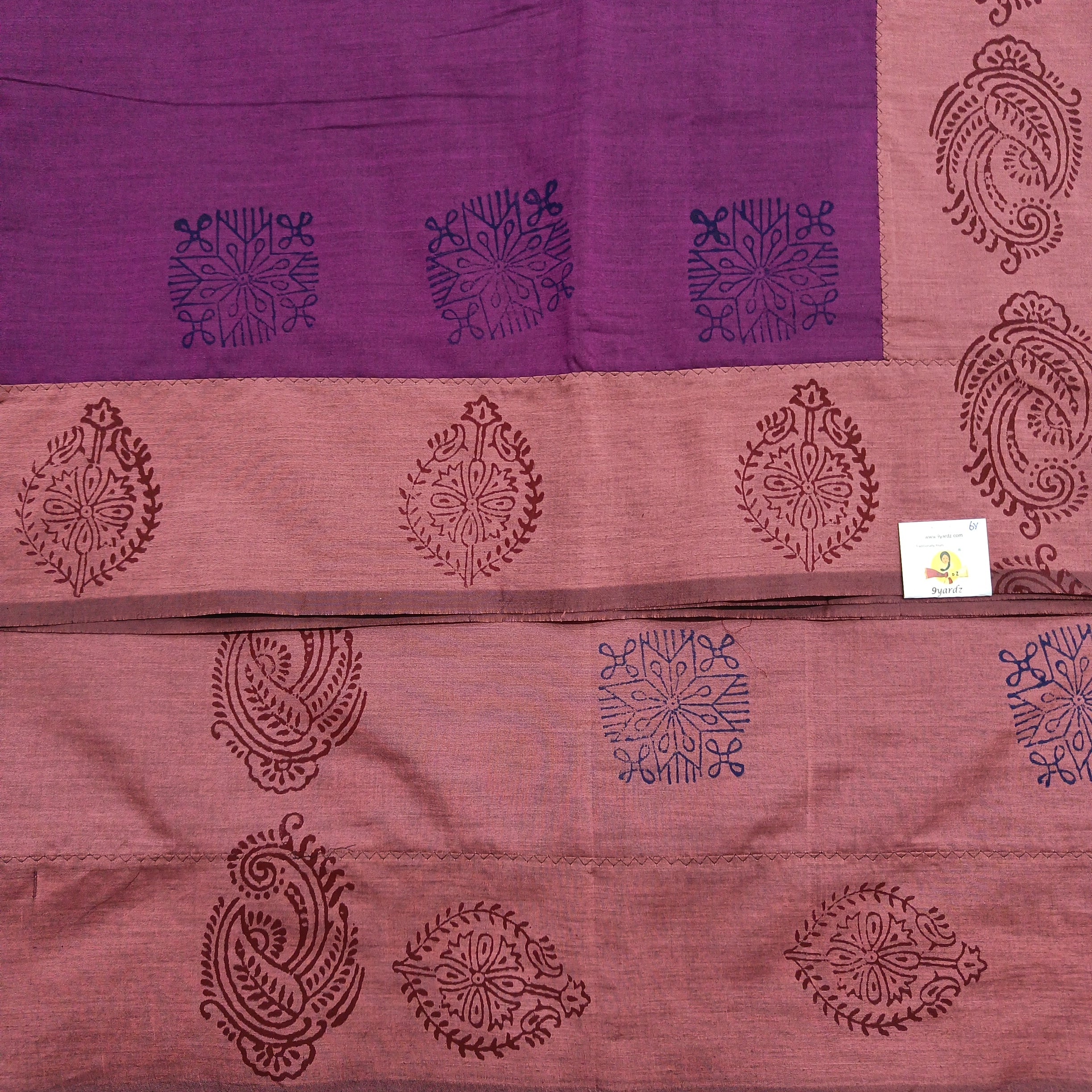 printed Poly cotton 6yardz Sarees