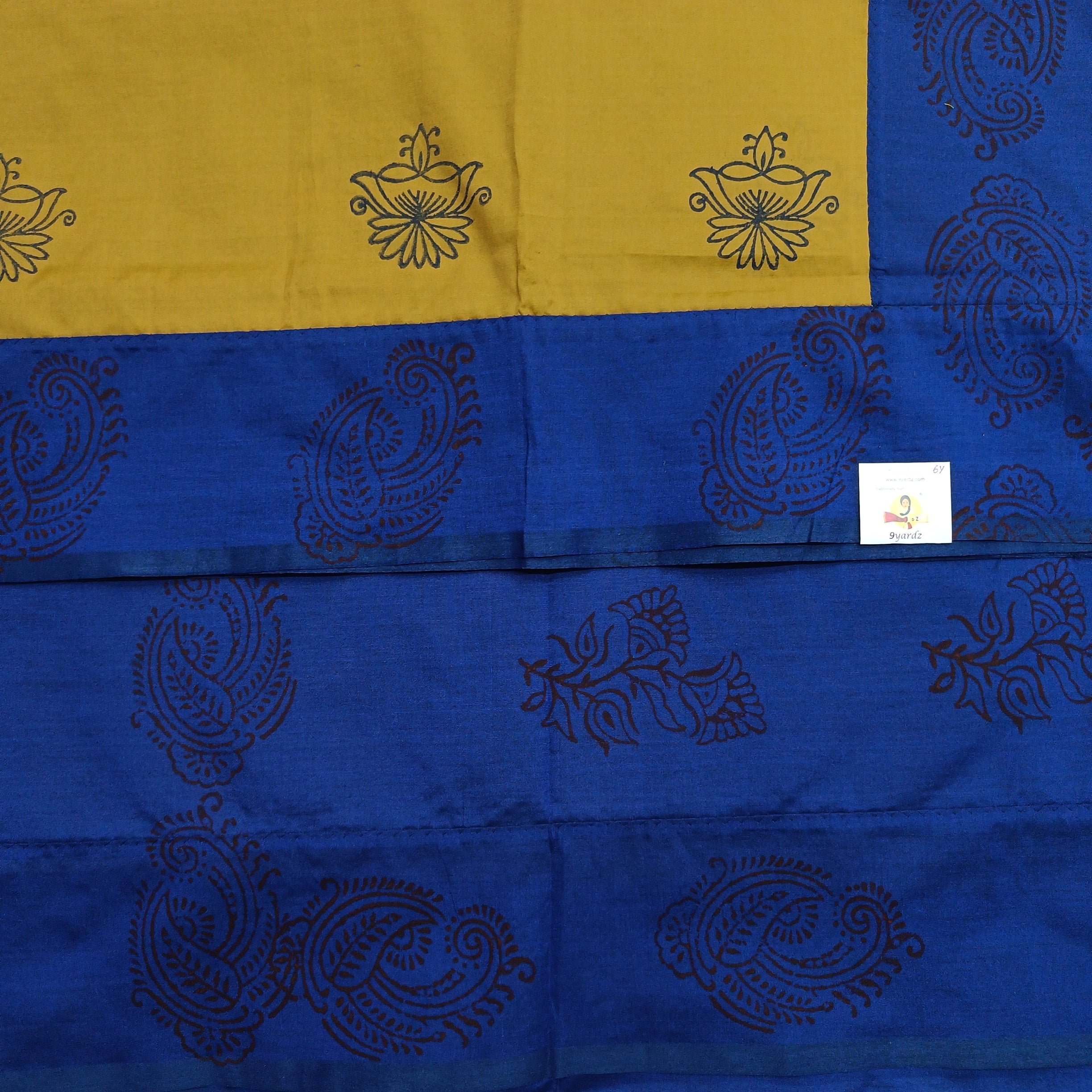 printed Poly cotton 6yardz Sarees
