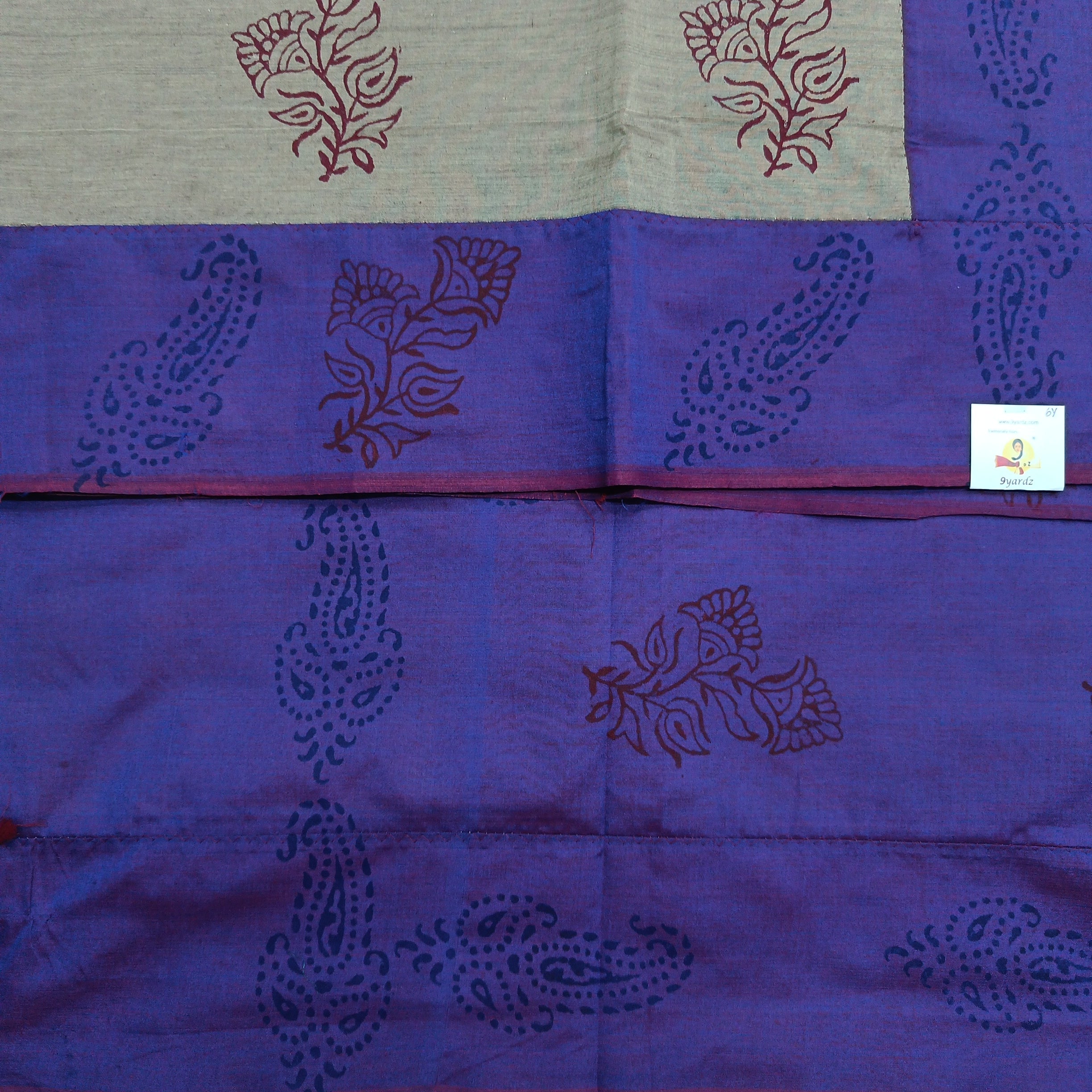printed Poly cotton 6yardz Sarees