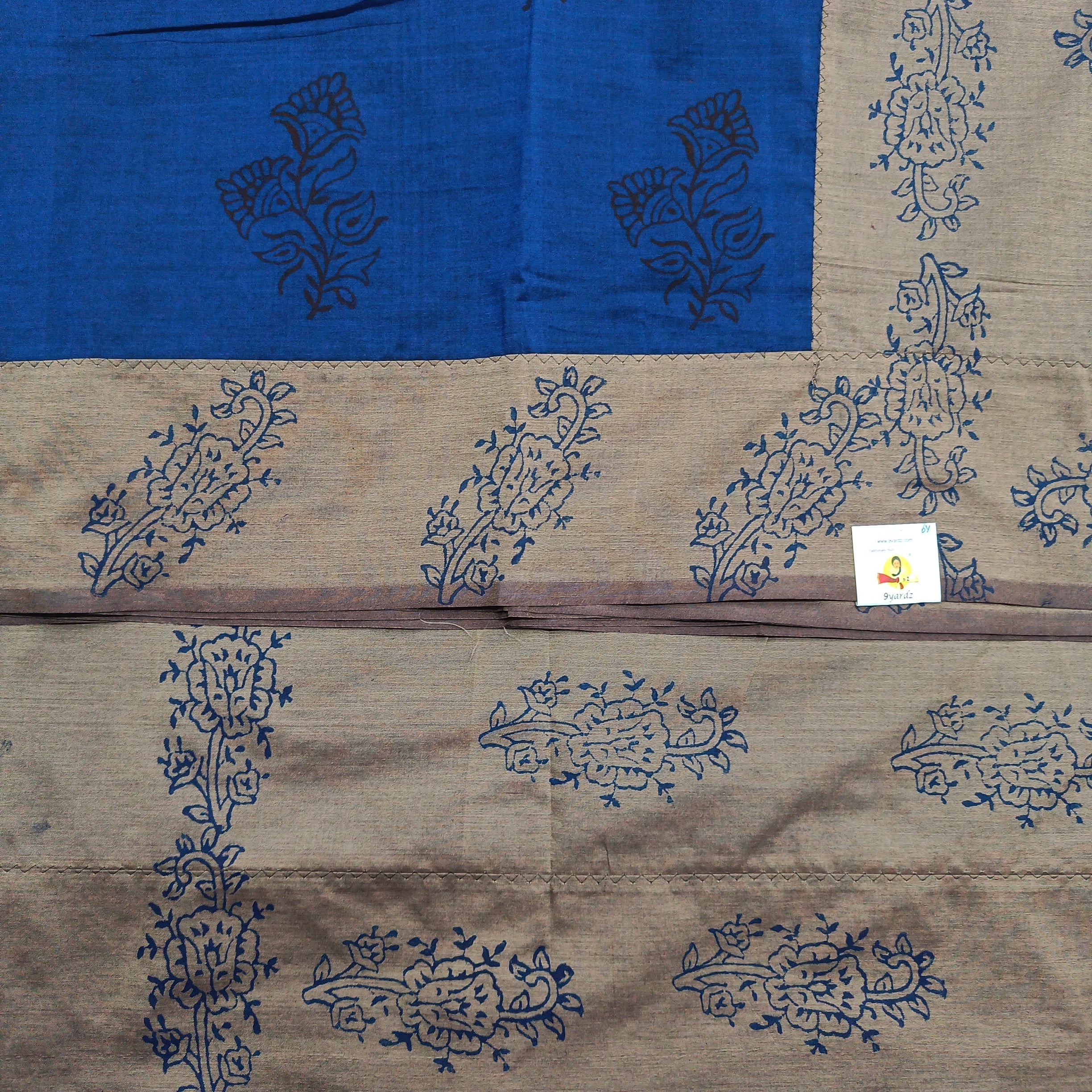 printed Poly cotton 6yardz Sarees