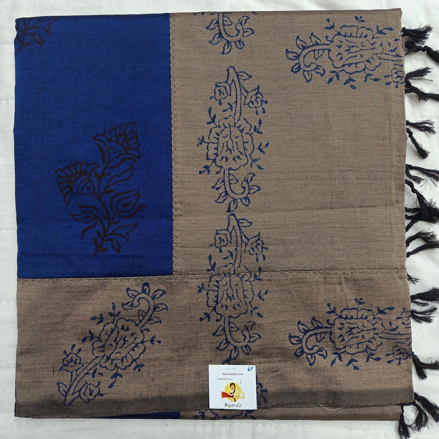 printed Poly cotton 6yardz Sarees