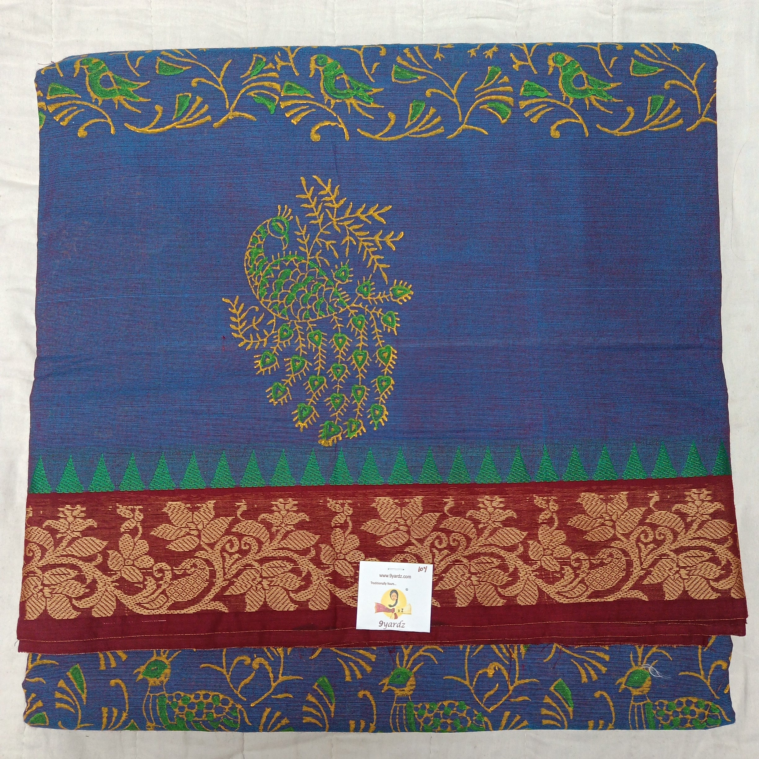 Arupukottai cotton printed 10 yards madisar