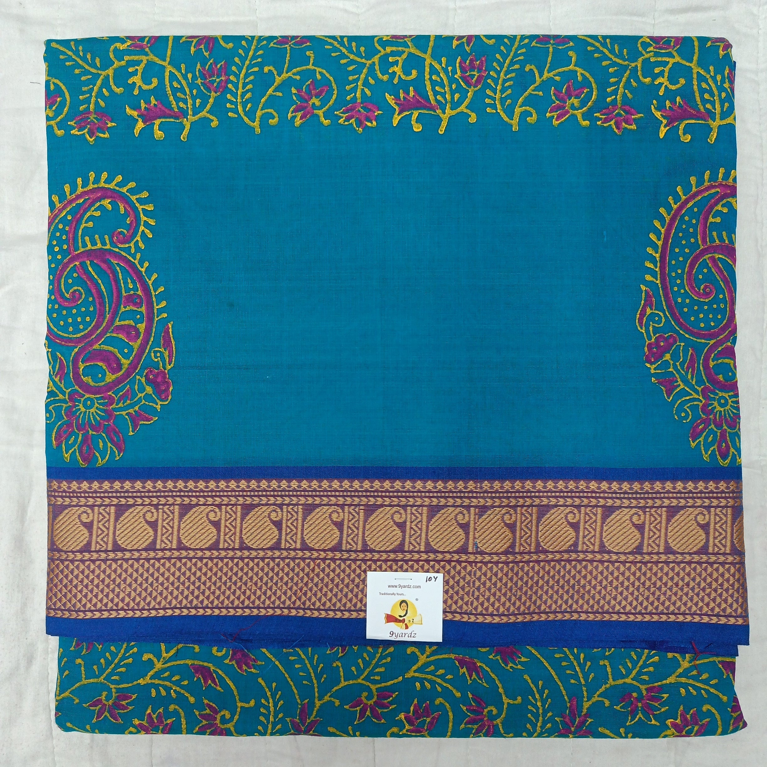 Arupukottai cotton printed 10 yards madisar