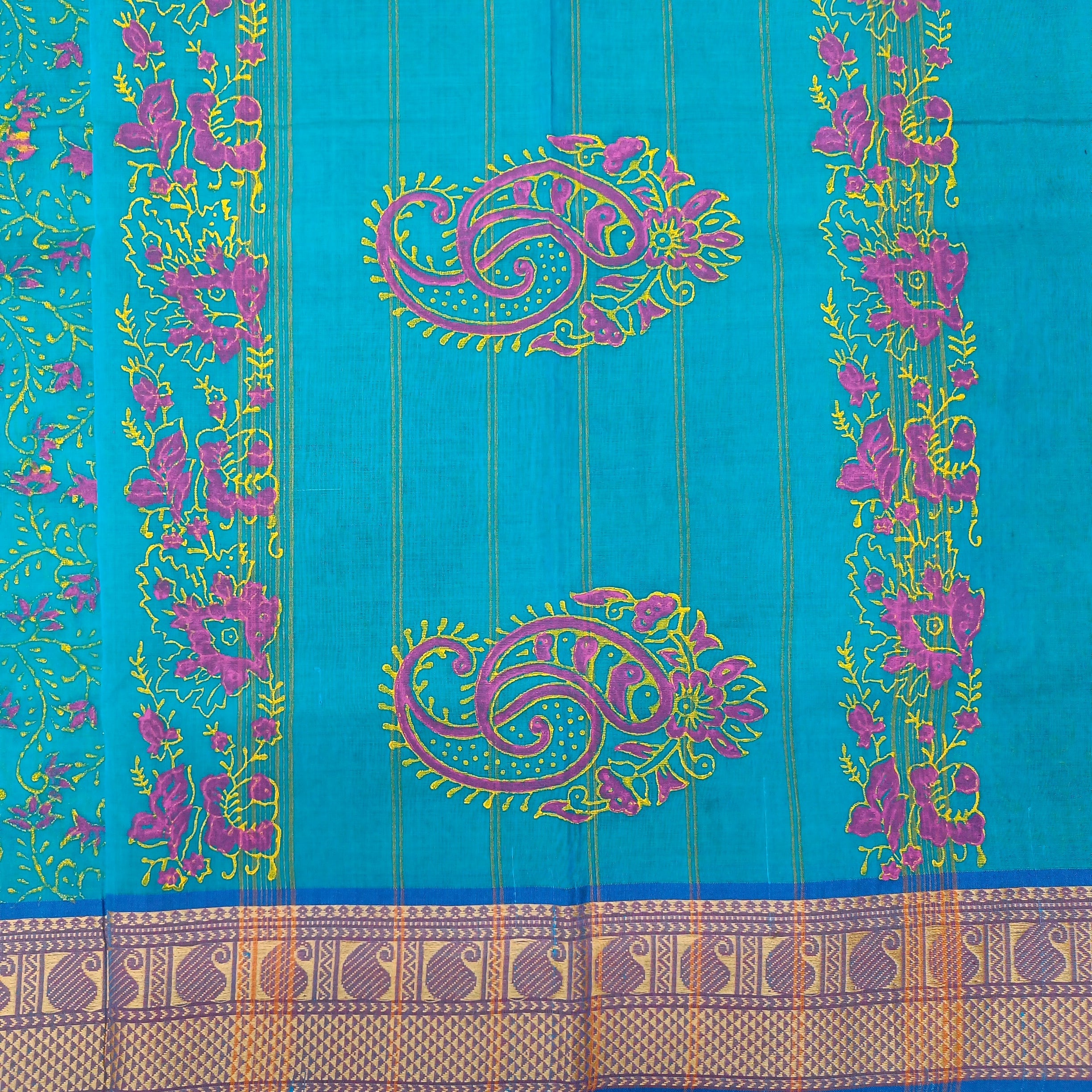 Arupukottai cotton printed 10 yards madisar