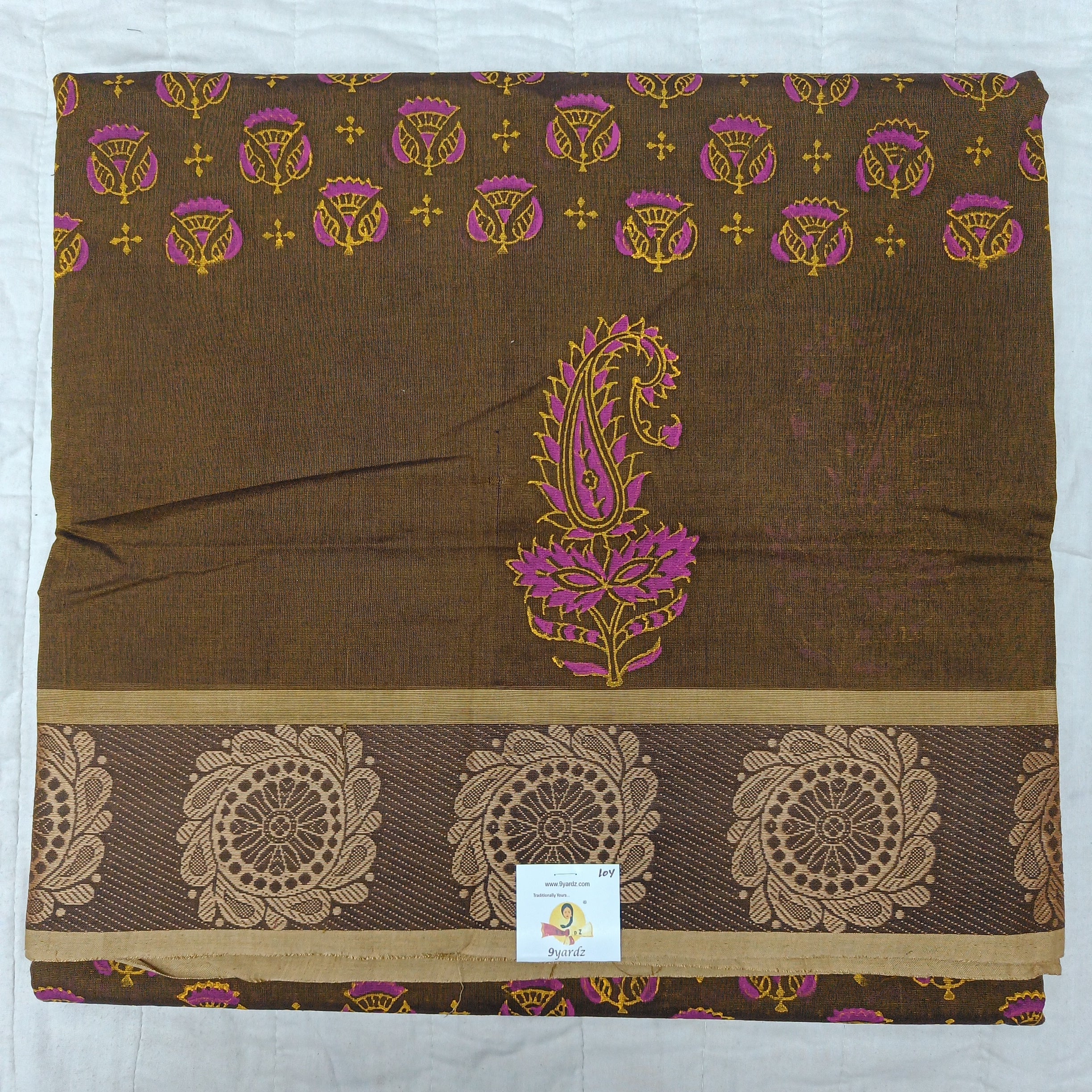 Arupukottai cotton printed 10 yards madisar