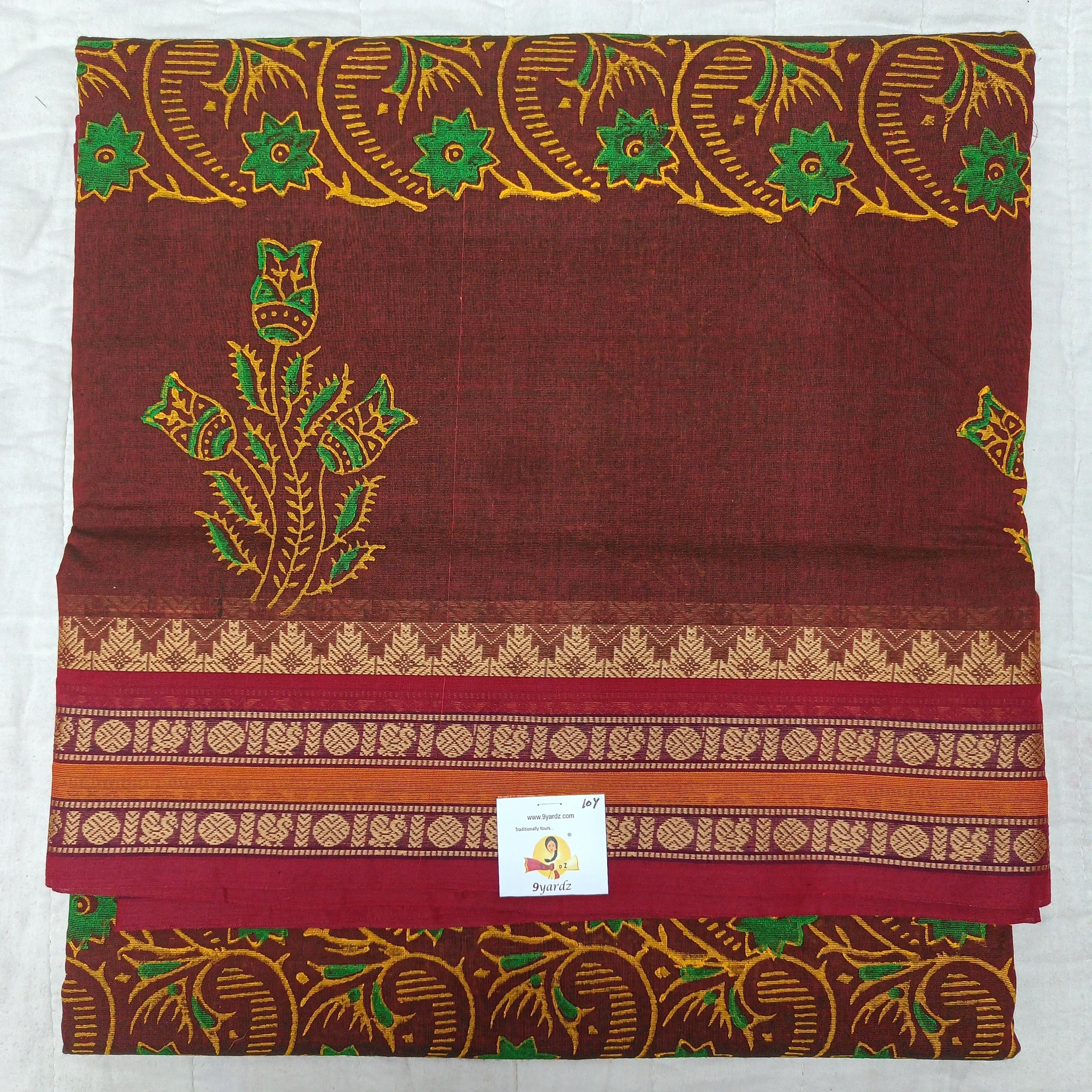 Arupukottai cotton printed 10 yards madisar