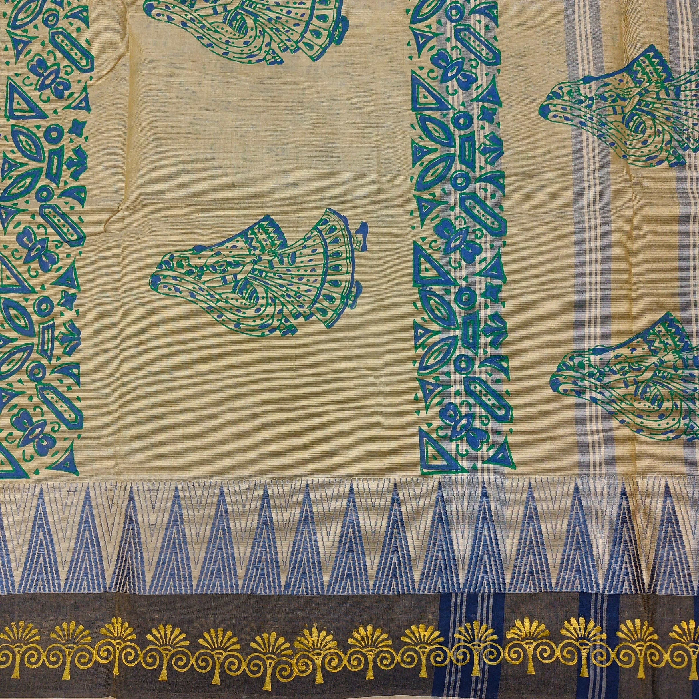 Arupukottai cotton printed 10 yards madisar