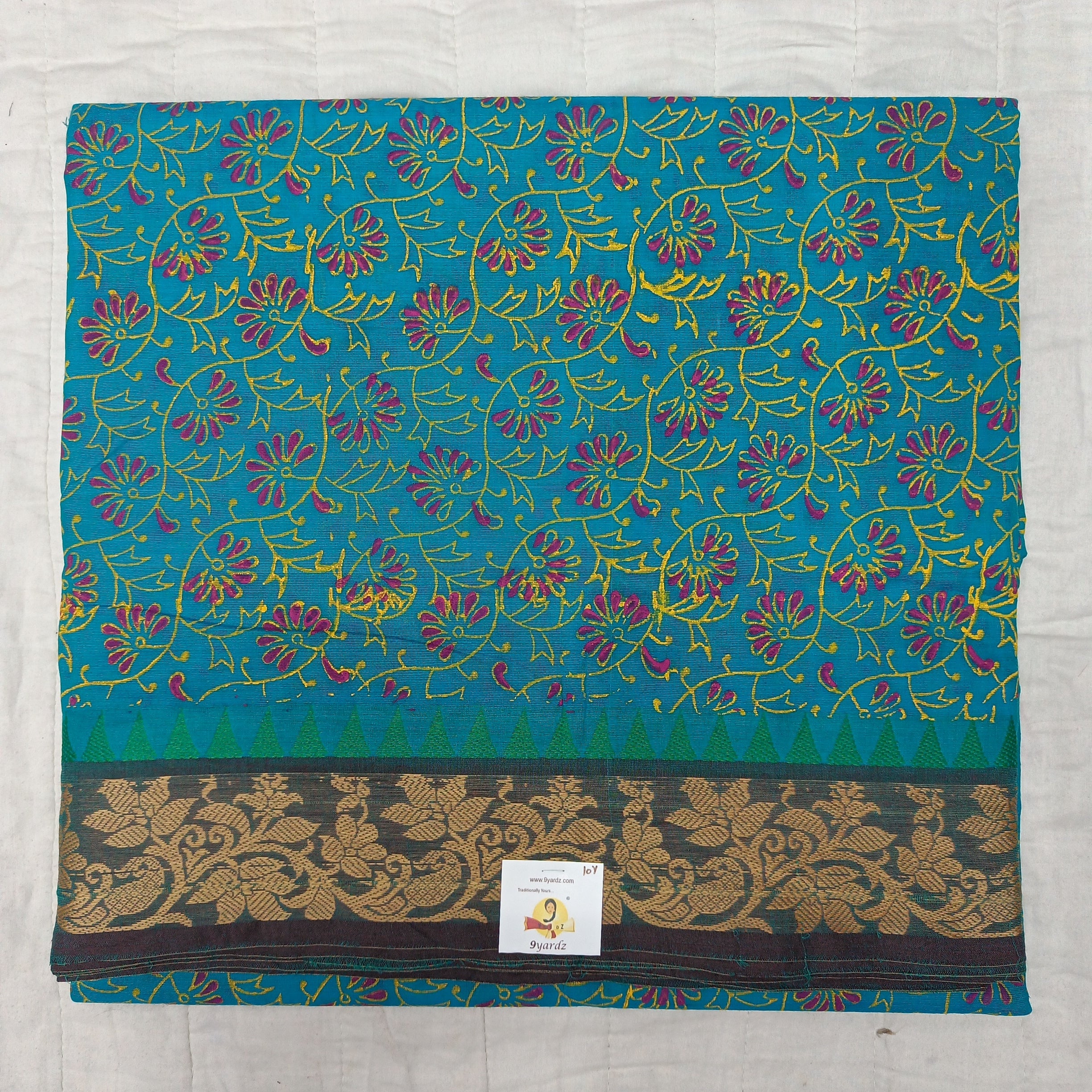 Arupukottai cotton printed 10 yards madisar