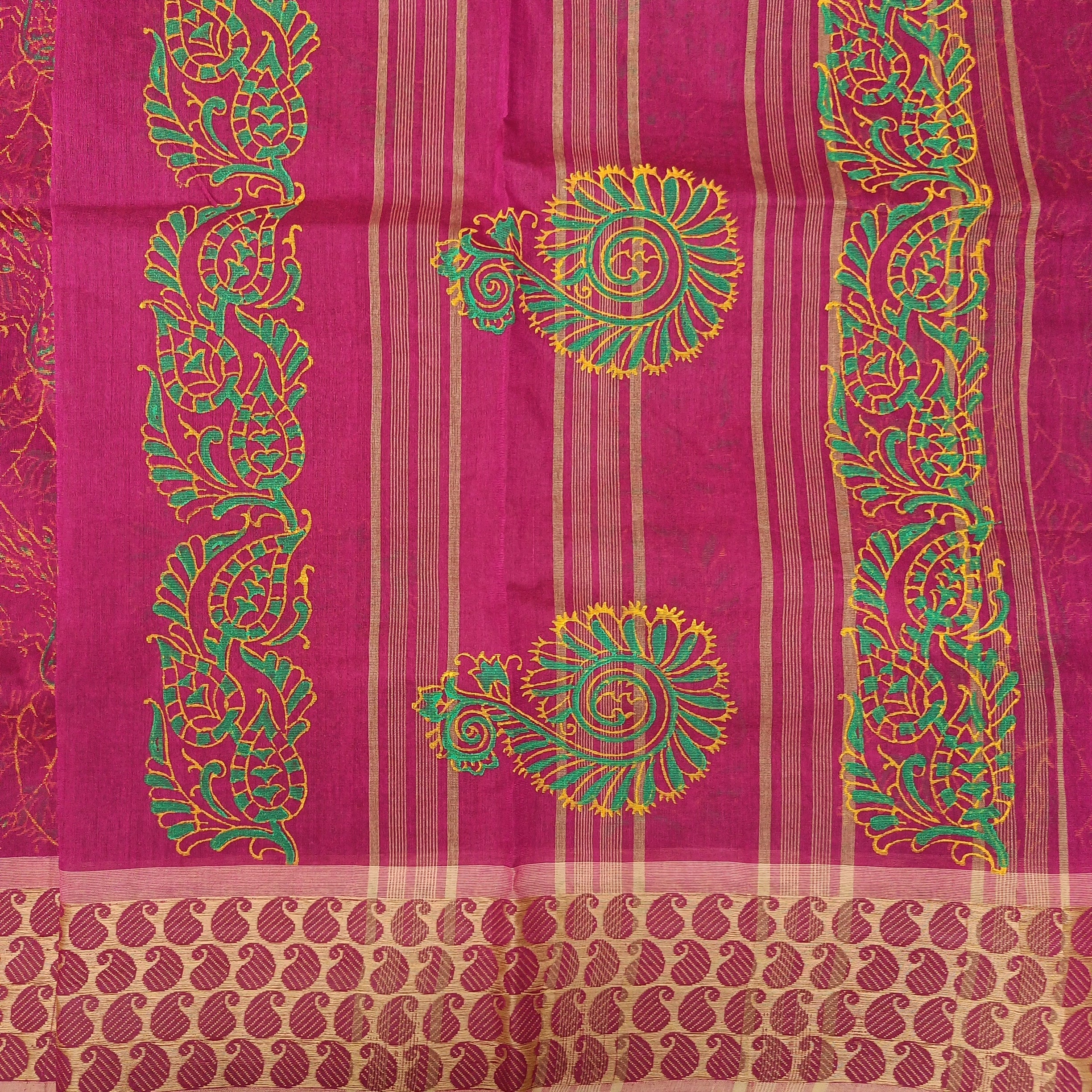 Arupukottai cotton printed 10 yards madisar